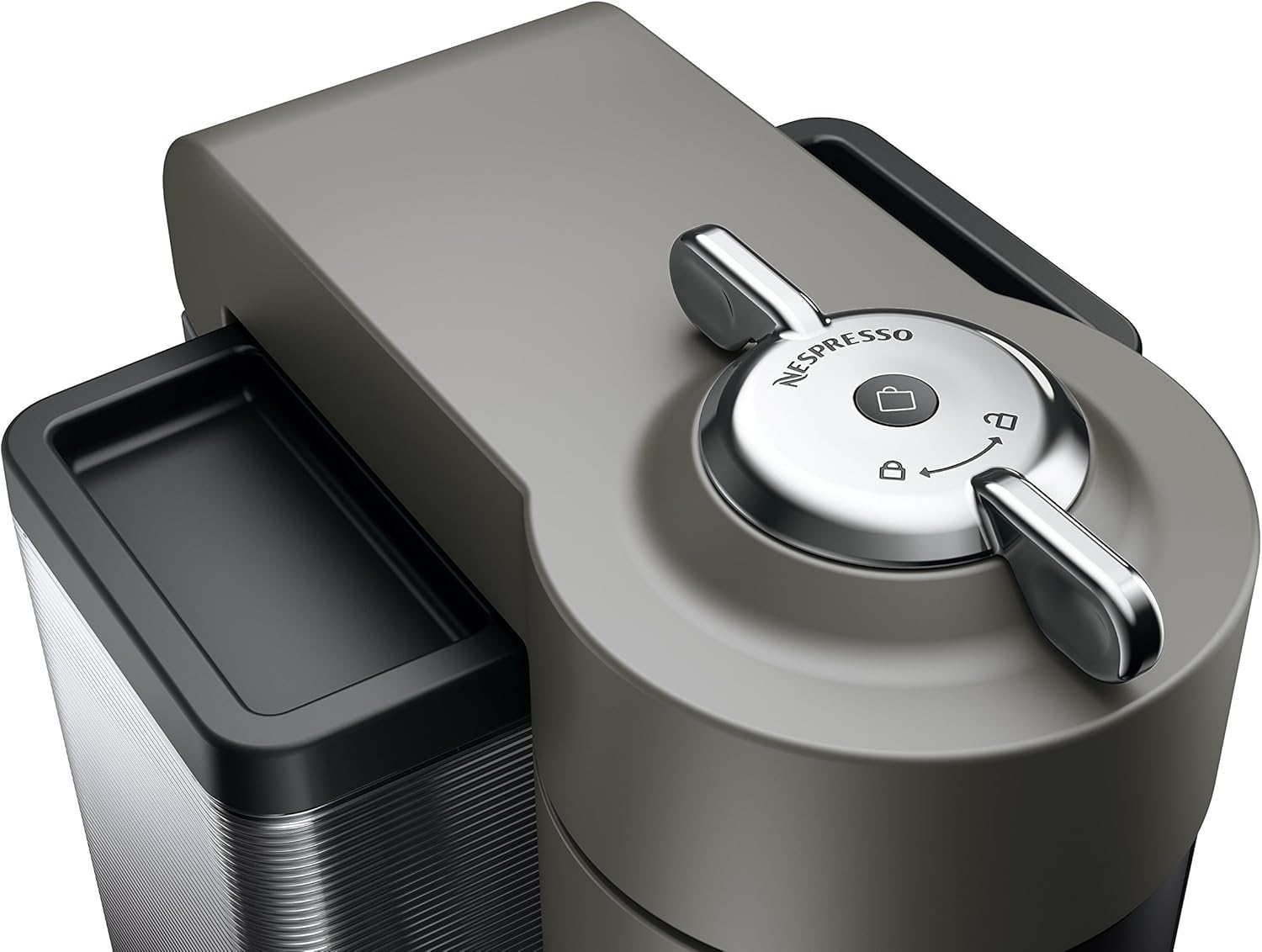 Nespresso Vertuo Coffee and Espresso Maker,1597 ml, by De'Longhi, Graphite Metal