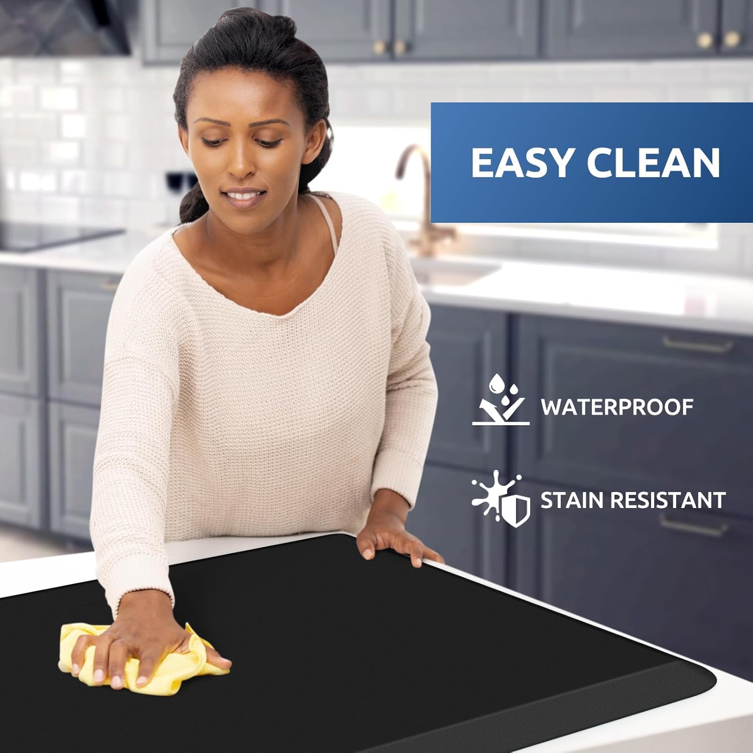 KitchenClouds Kitchen Mat Cushioned Anti Fatigue Rug 17.3