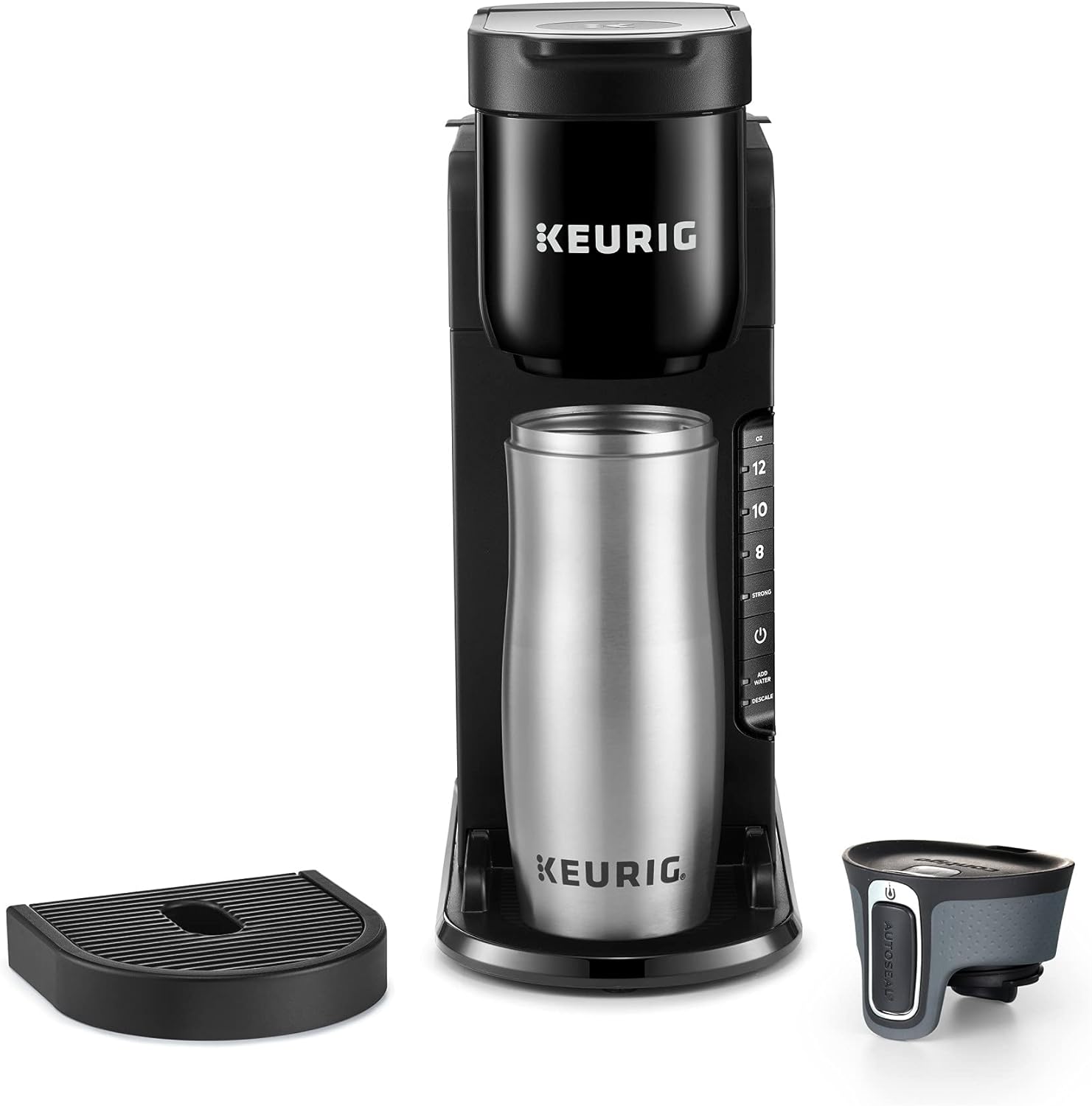 Keurig K-Express Single Serve K-Cup Pod Coffee Maker, 3 Brew Sizes, Strong Button Feature, 42oz Removable Reservoir, Black