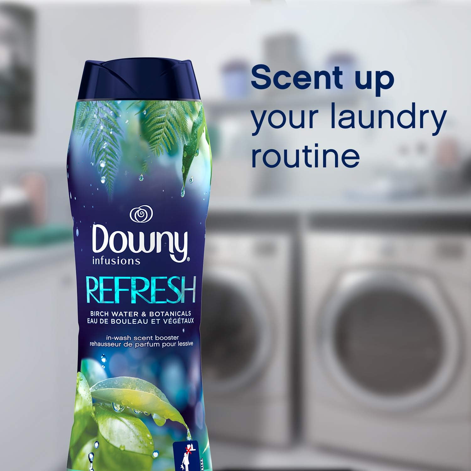 Downy Infusions In Wash Scent Booster Beads, CALM, Soothing Lavender and Vanilla Bean Scent, 24 oz Laundry Beads