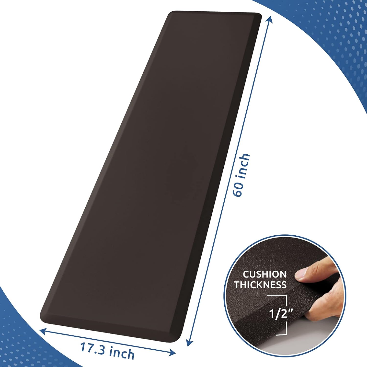 KitchenClouds Kitchen Mat Cushioned Anti Fatigue Rug 17.3