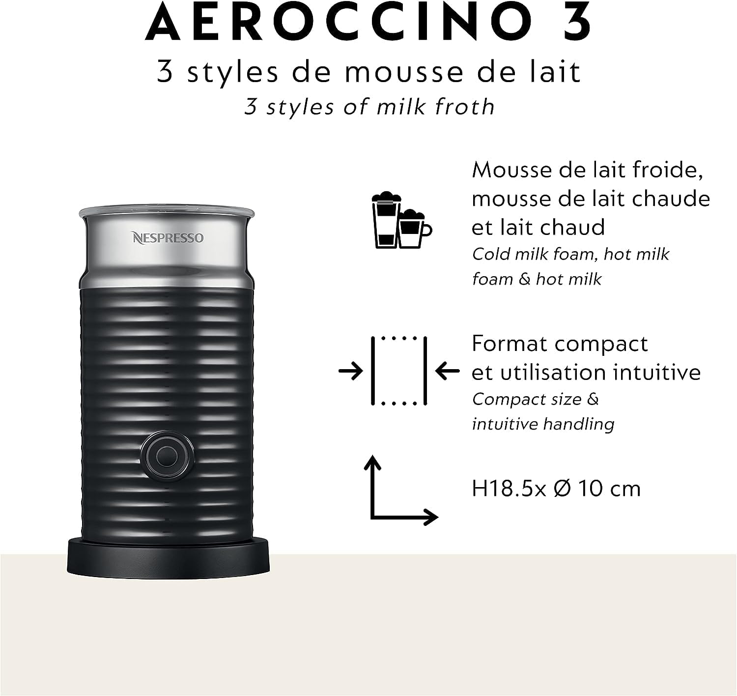 Nespresso Vertuo Coffee and Espresso Maker,1597 ml, by De'Longhi, Graphite Metal