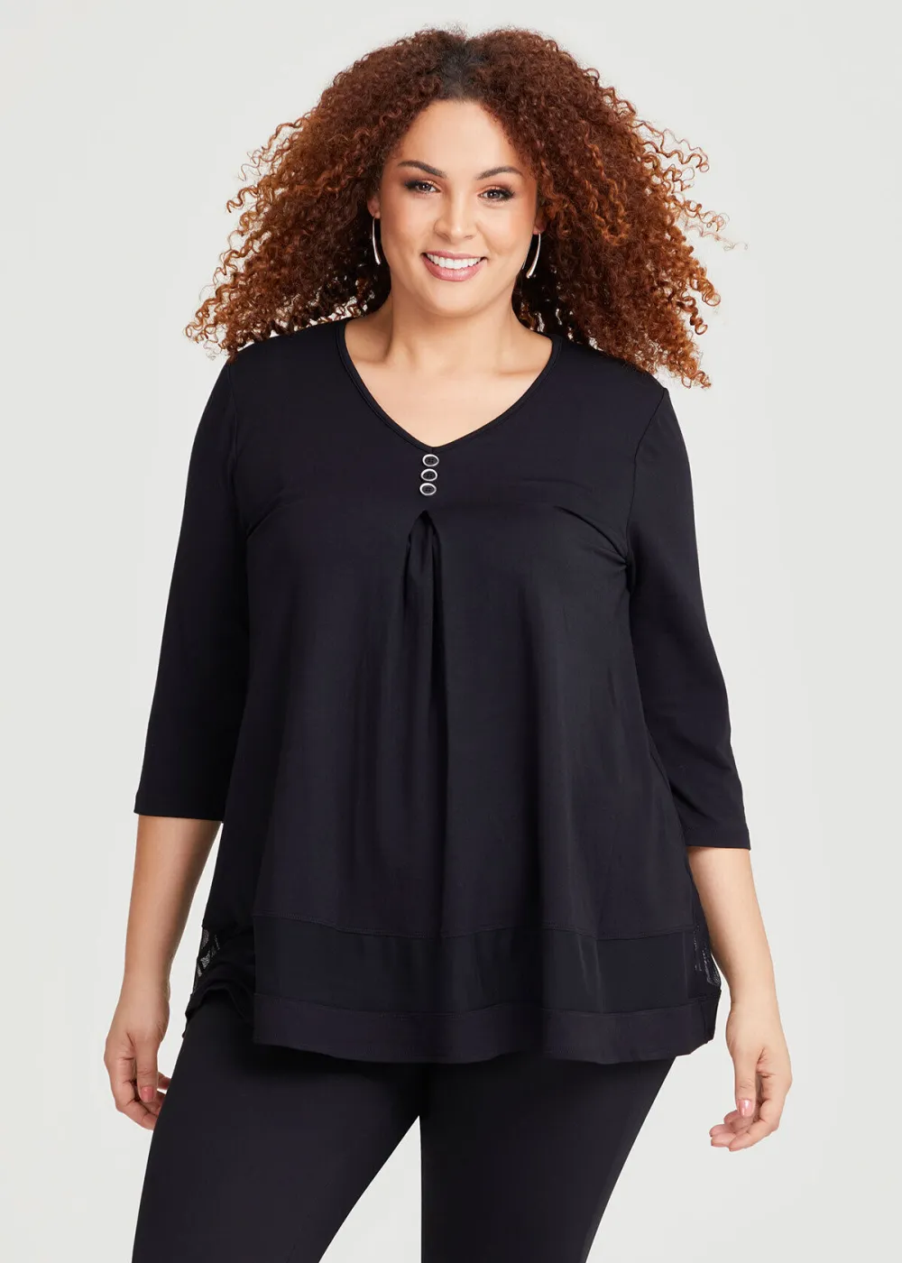Button Detail Bamboo Top