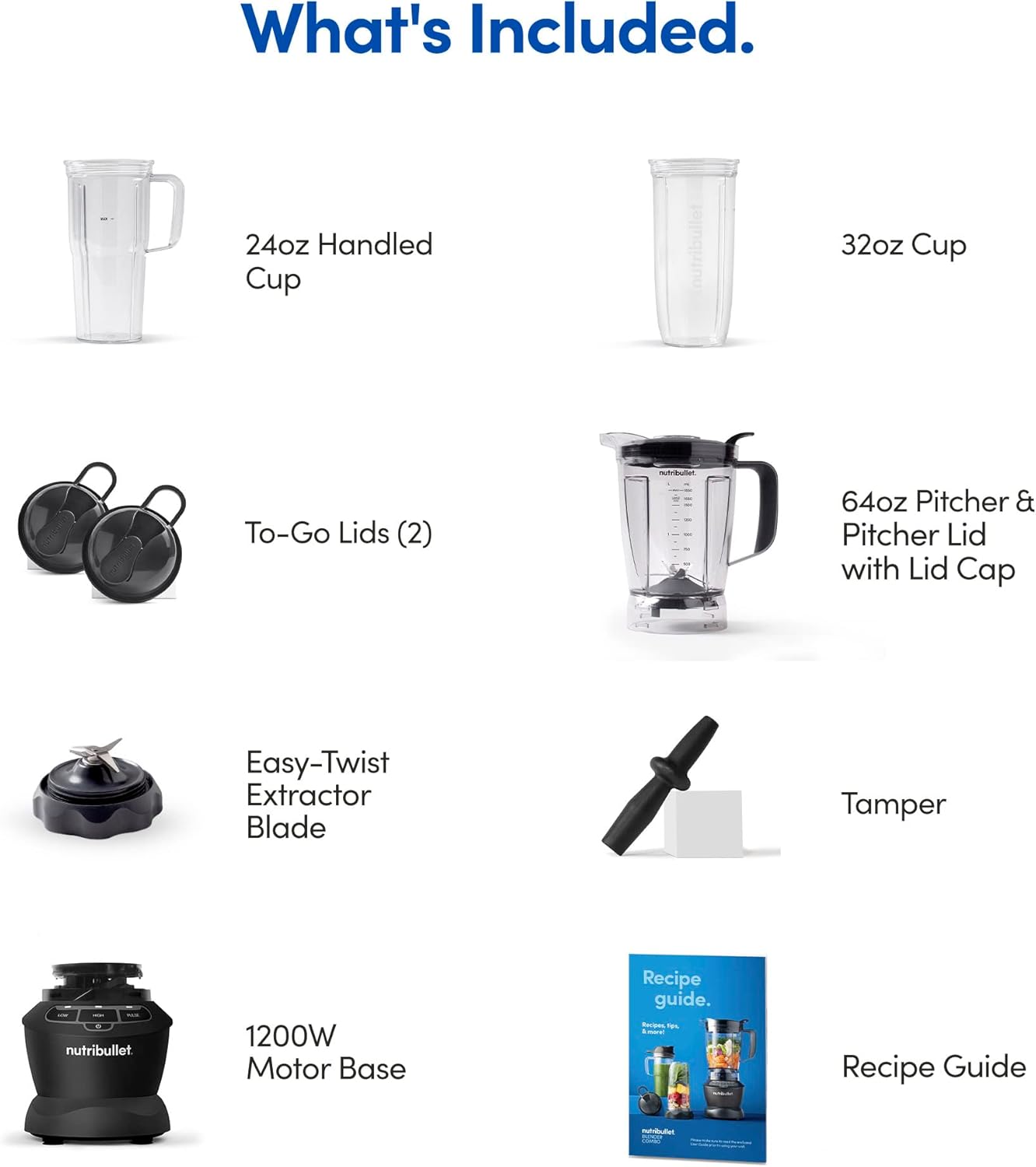 nutribullet Full-Size Blender Combo 1200W – NBF50500 - Dark Gray