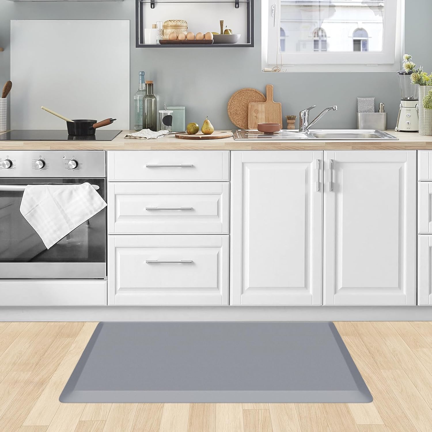 KitchenClouds Kitchen Mat Cushioned Anti Fatigue Rug 17.3