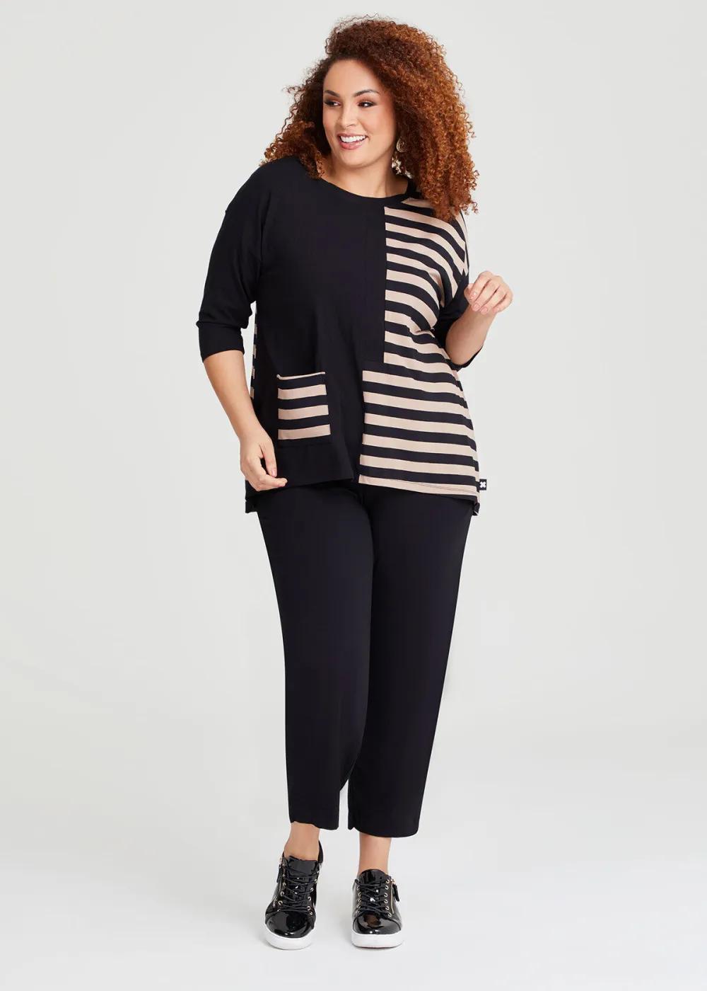 Natural Neutral Stripe Top