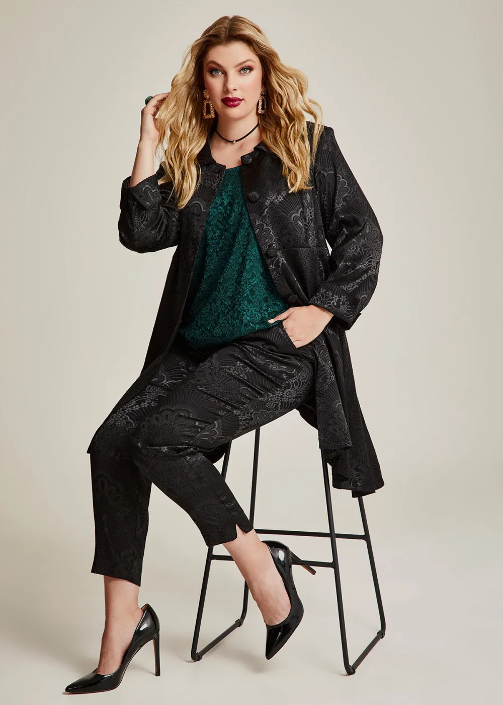Tully Jacquard Suit Pant