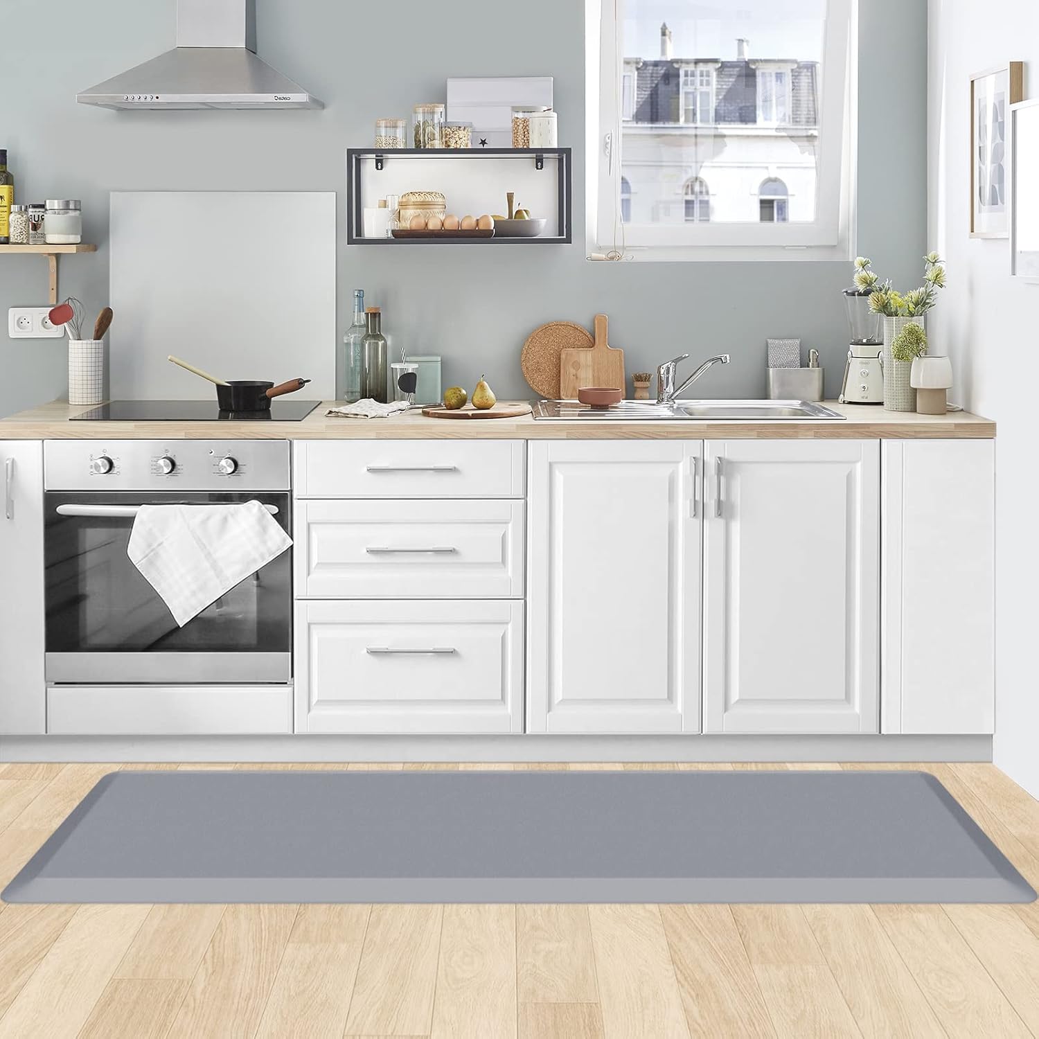 KitchenClouds Kitchen Mat Cushioned Anti Fatigue Rug 17.3