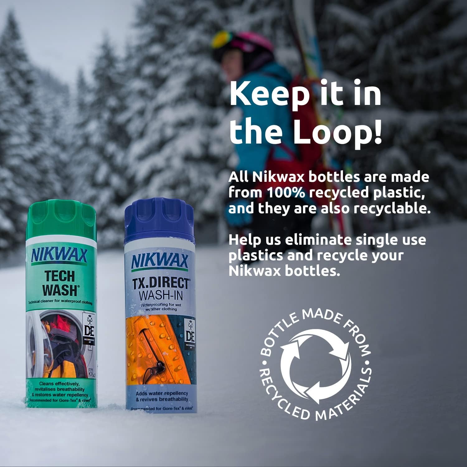 Nikwax Hardshell Cleaning & Waterproofing Duo-Pack