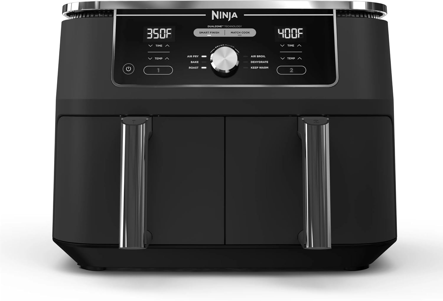 Ninja Air Fryer, Thermometer, Roast, Bake, Air Fry, Crisps, Broil, Reheats, Keep Warm, 10-in-1, Fries, Frozen Food, Veggies, and Meat, Quick Meals, Healthy Meals, Less Oil