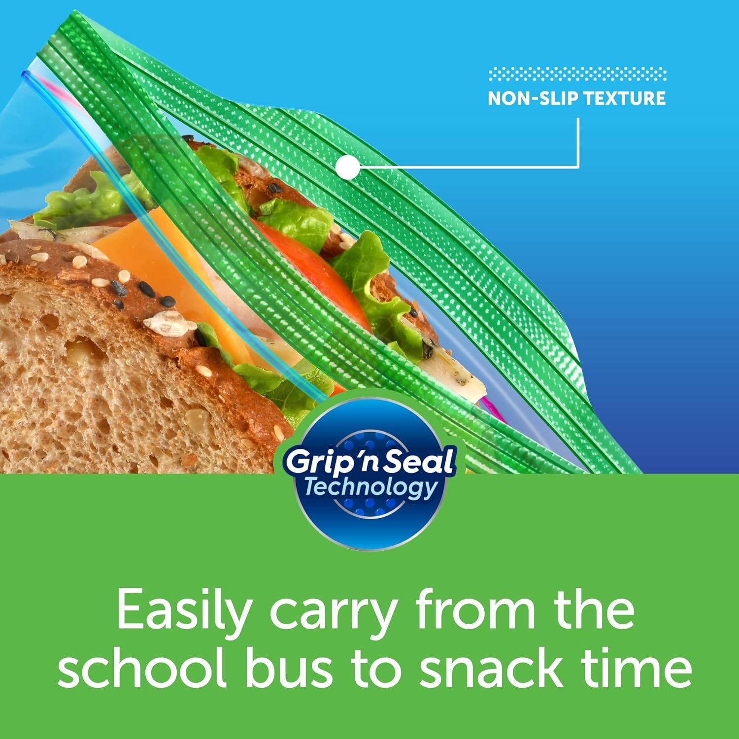 Ziploc Sandwich Bags, Easy Open Tabs, 90 Count, Clear