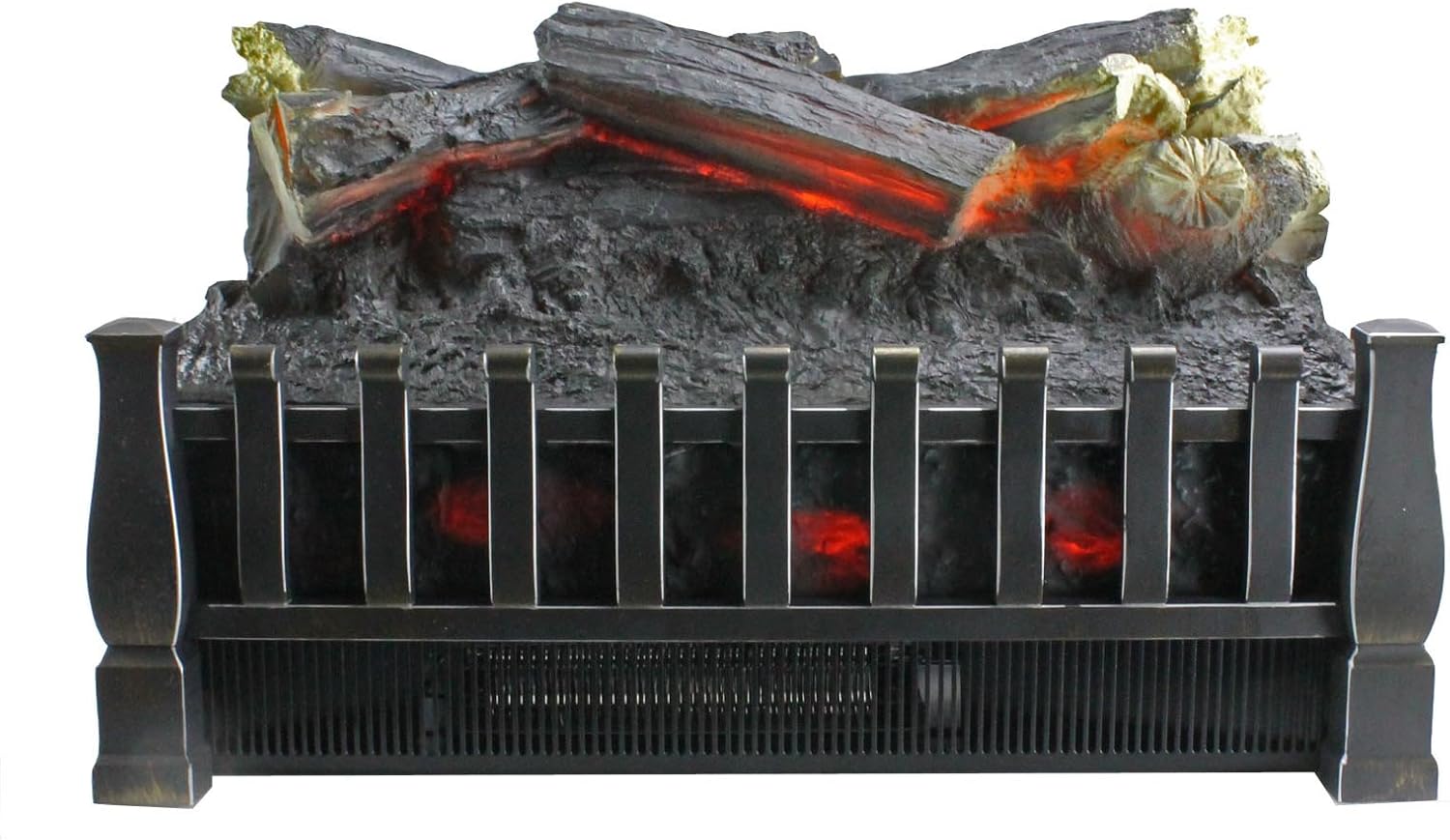 duraflame Electric Log Set 400 Sq Ft Heater, Faux Logs Insert with Lifelike Flames for Existing Fireplaces, Remote Control Included