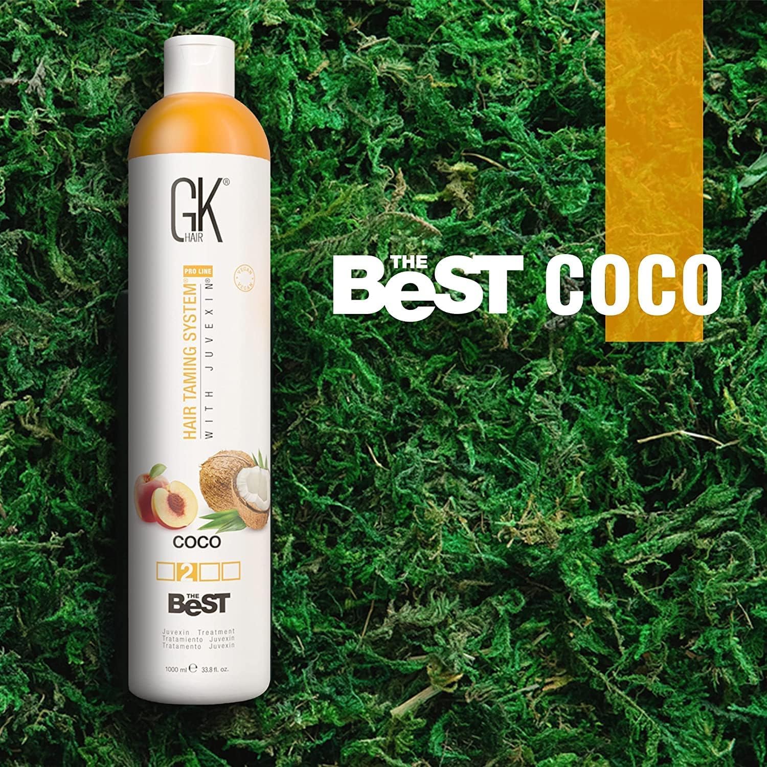 GK HAIR Global Keratin The Best (3.4 Fl Oz/100ml) Smoothing Keratin Hair Treatment - Professional Brazilian Complex Blowout Straightening For Silky Smooth & Frizz Free Hair