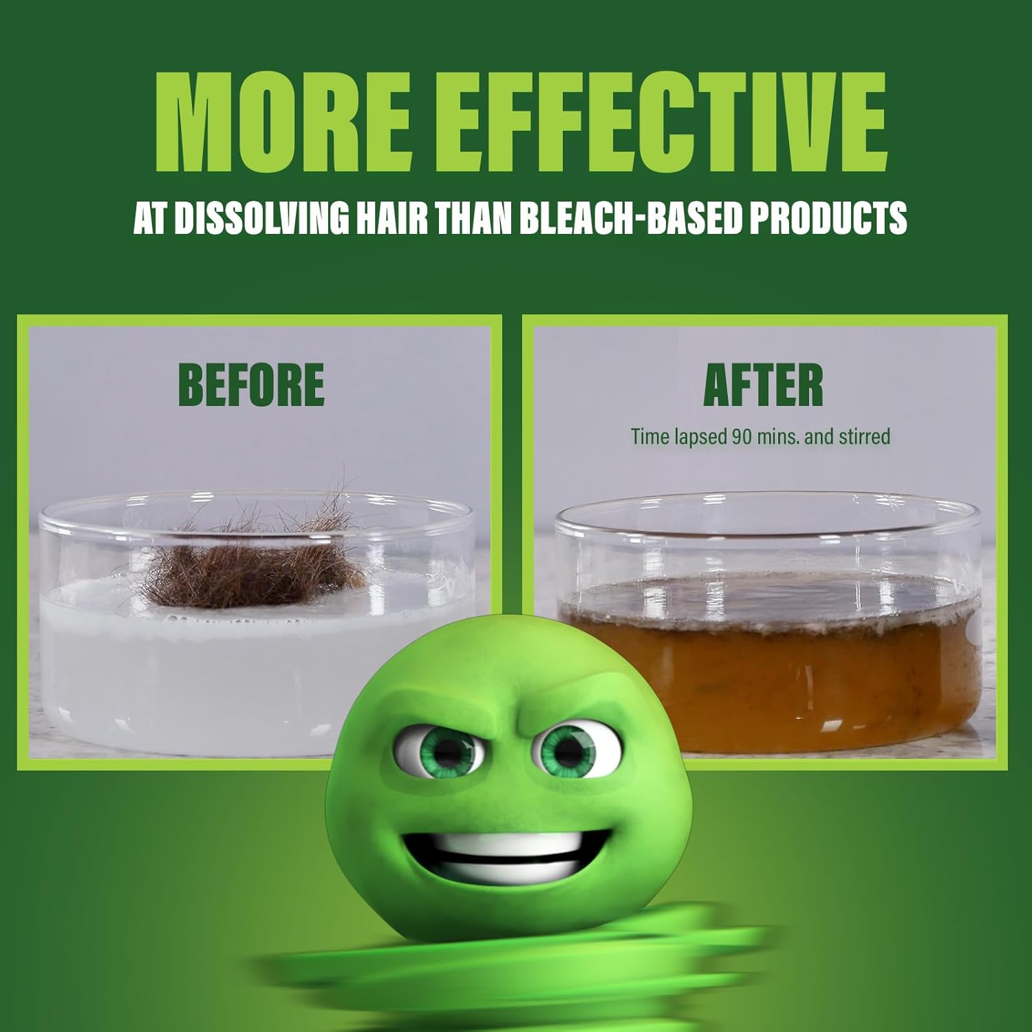 Green Gobbler Drain Clog Remover | Toilet Clog Remover | Dissolve Hair & Organic Materials from Clogged Toilets, Sinks and Drains | Drain Cleaner and Opener, 128 oz