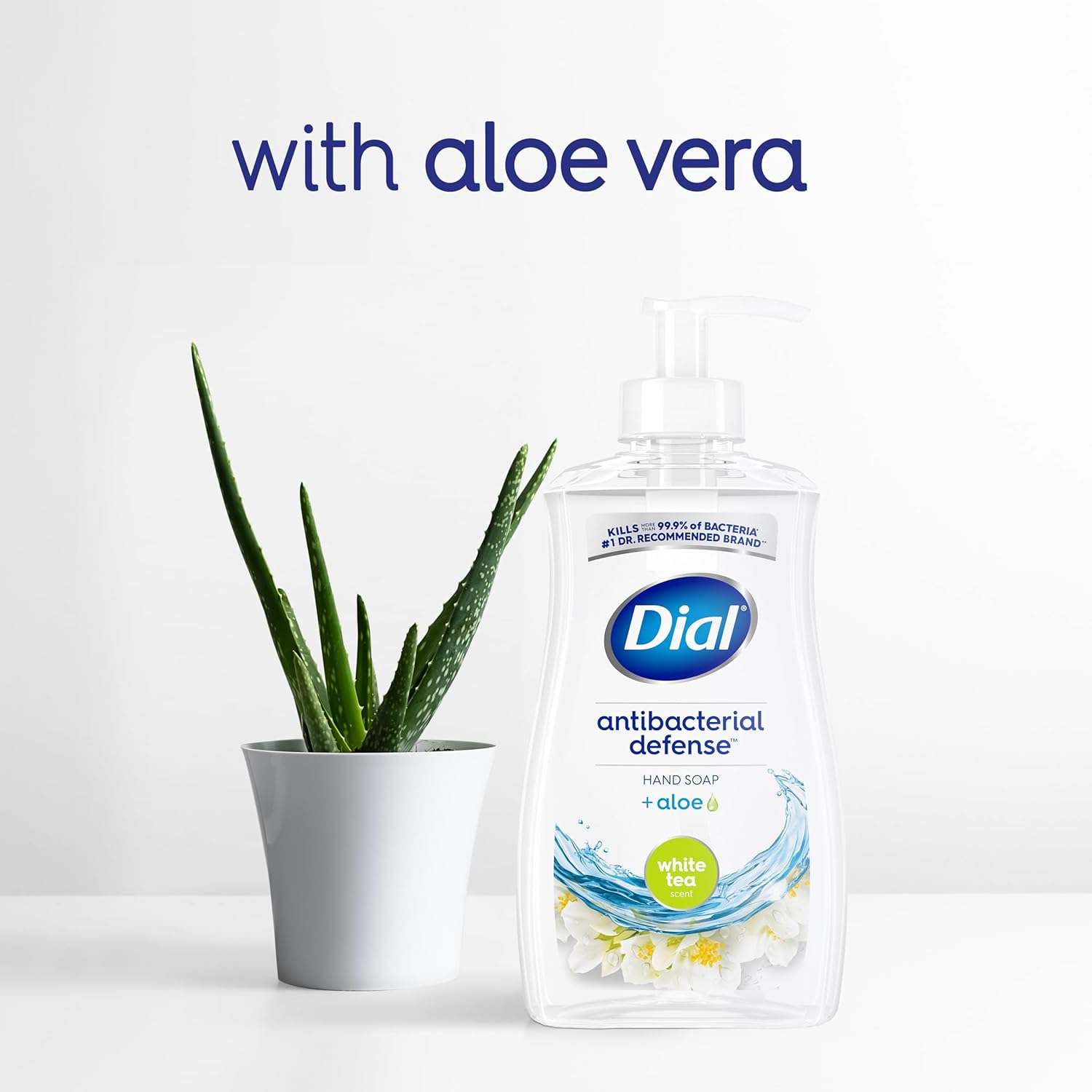 Dial Antibacterial Liquid Hand Soap, Spring Water, 11 fl oz (Pack of 4)