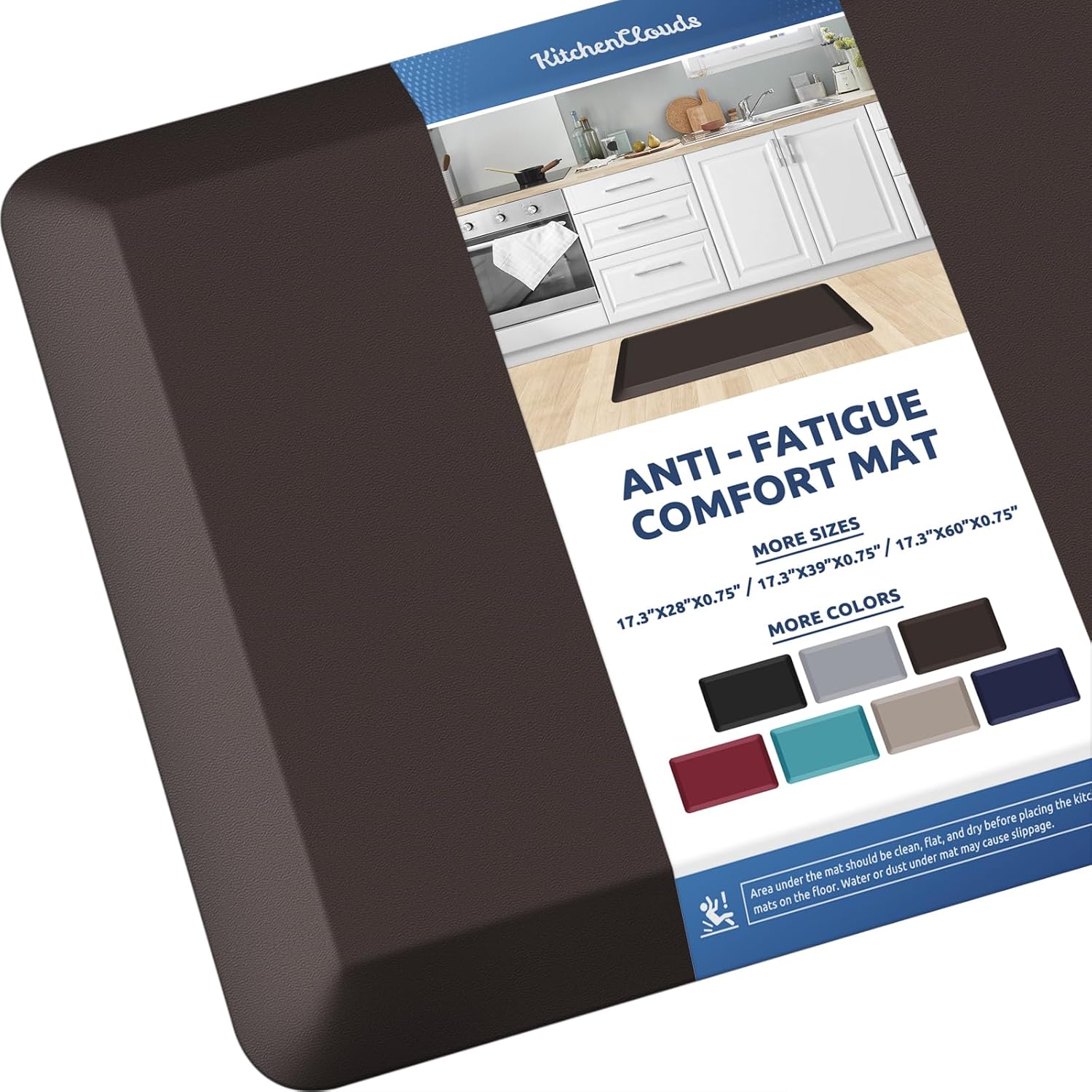 KitchenClouds Kitchen Mat Cushioned Anti Fatigue Rug 17.3