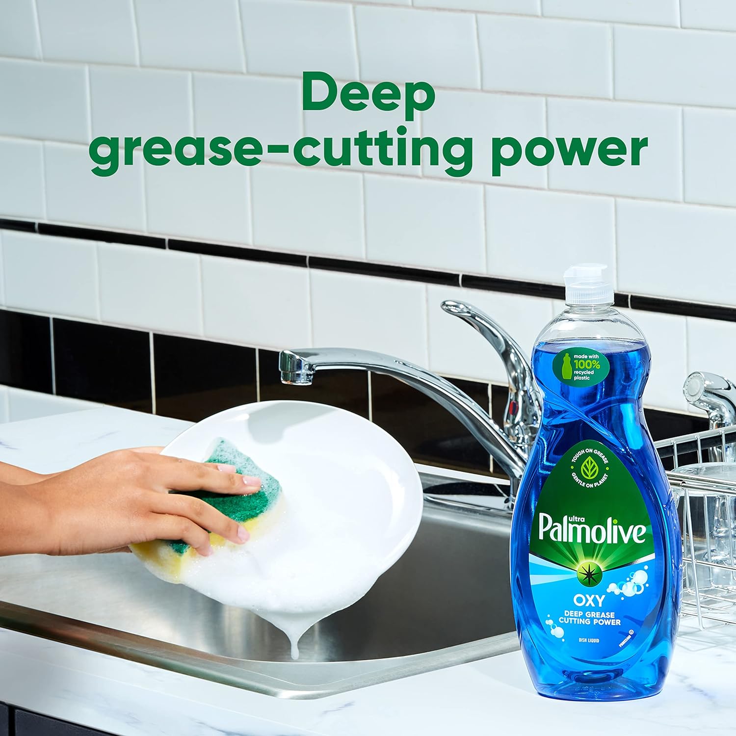 Palmolive Ultra Strength Liquid Dish Soap, Original Green, 20 Fluid Ounce(Packaging May Vary)