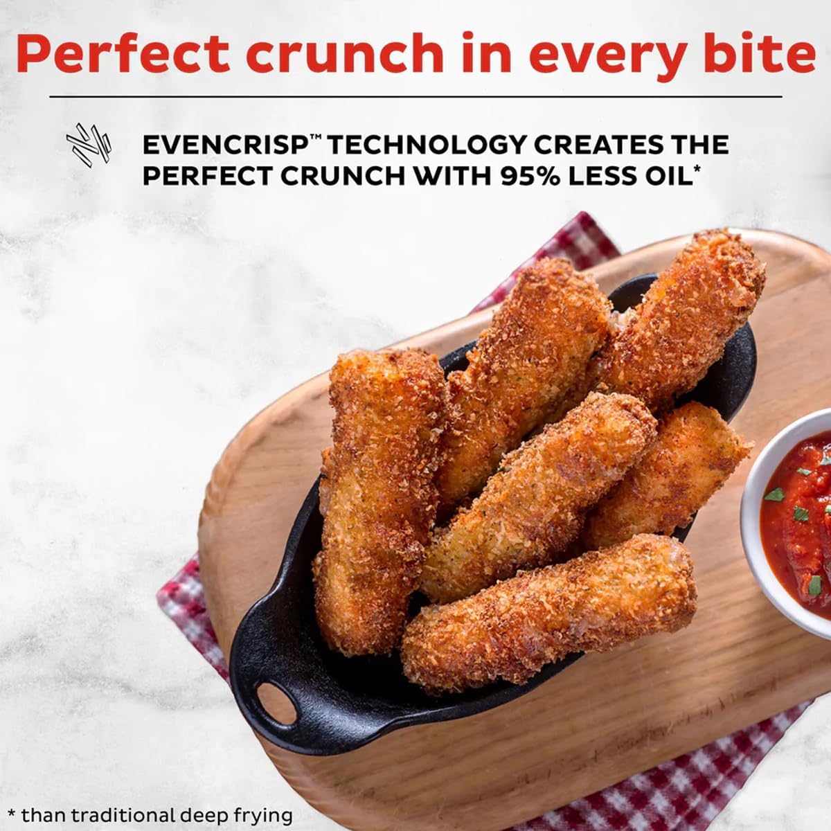 Instant Vortex Plus 6QT XL Air Fryer, 6-in-1, Broils, Dehydrates, Crisps, Roasts, Reheats, Bakes for Quick Easy Meals, 100+ In-App Recipes, Dishwasher-Safe, from the Makers of Instant Pot, Black