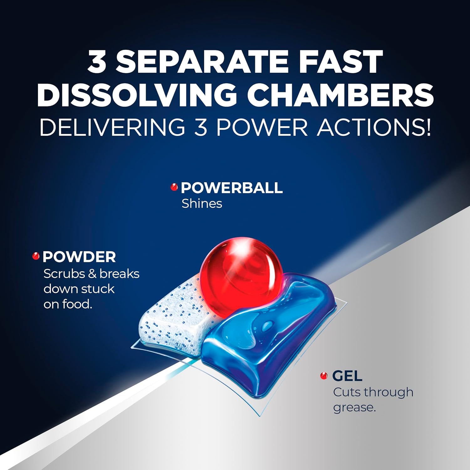 FINISH Quantum Powerball, Dishwasher Pods, Dishwasher Detergent Liquid, Dishwasher Soap, Advanced Clean & Shine, 84ct Dishwasher Tablets