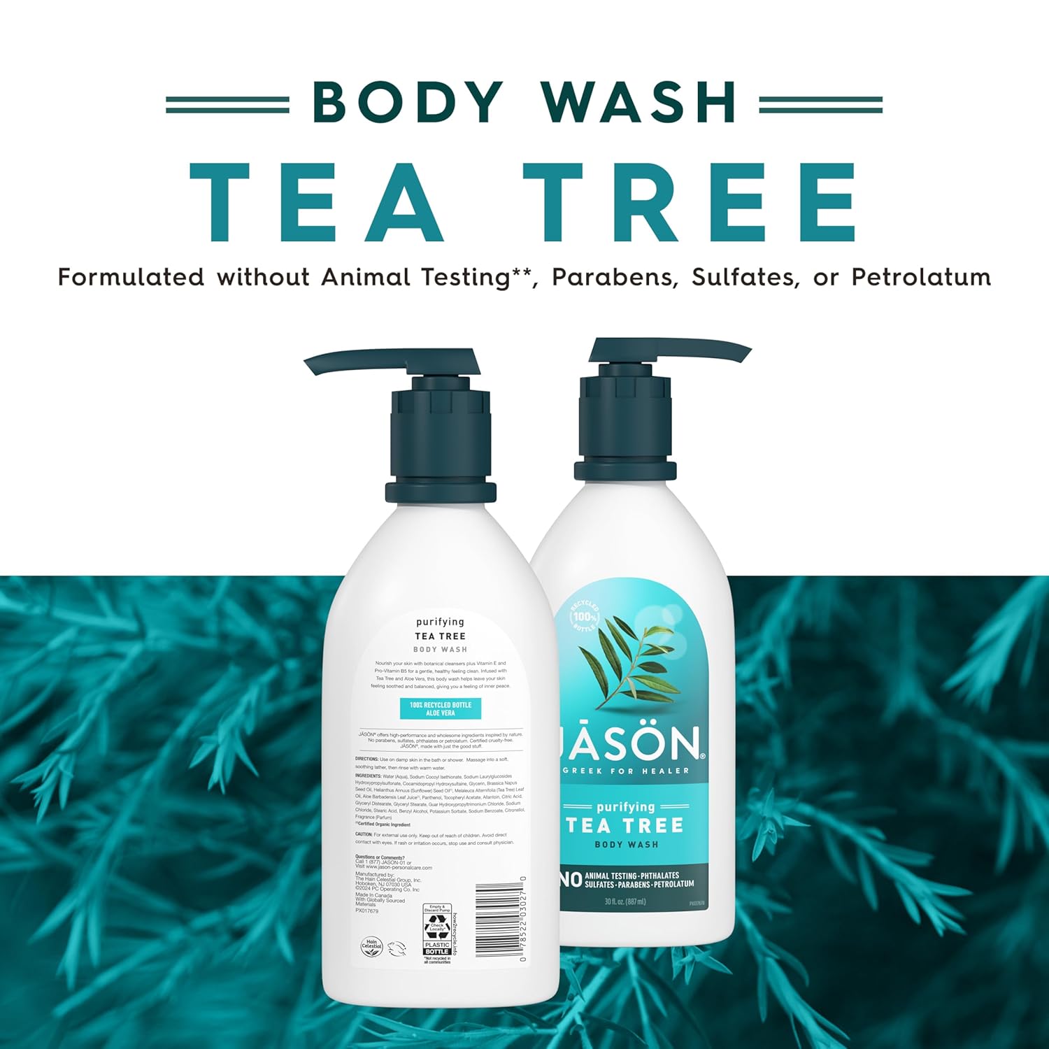 JASON Lavender Calming Body Wash, For a Gentle Feeling Clean, 30 Fluid Ounces