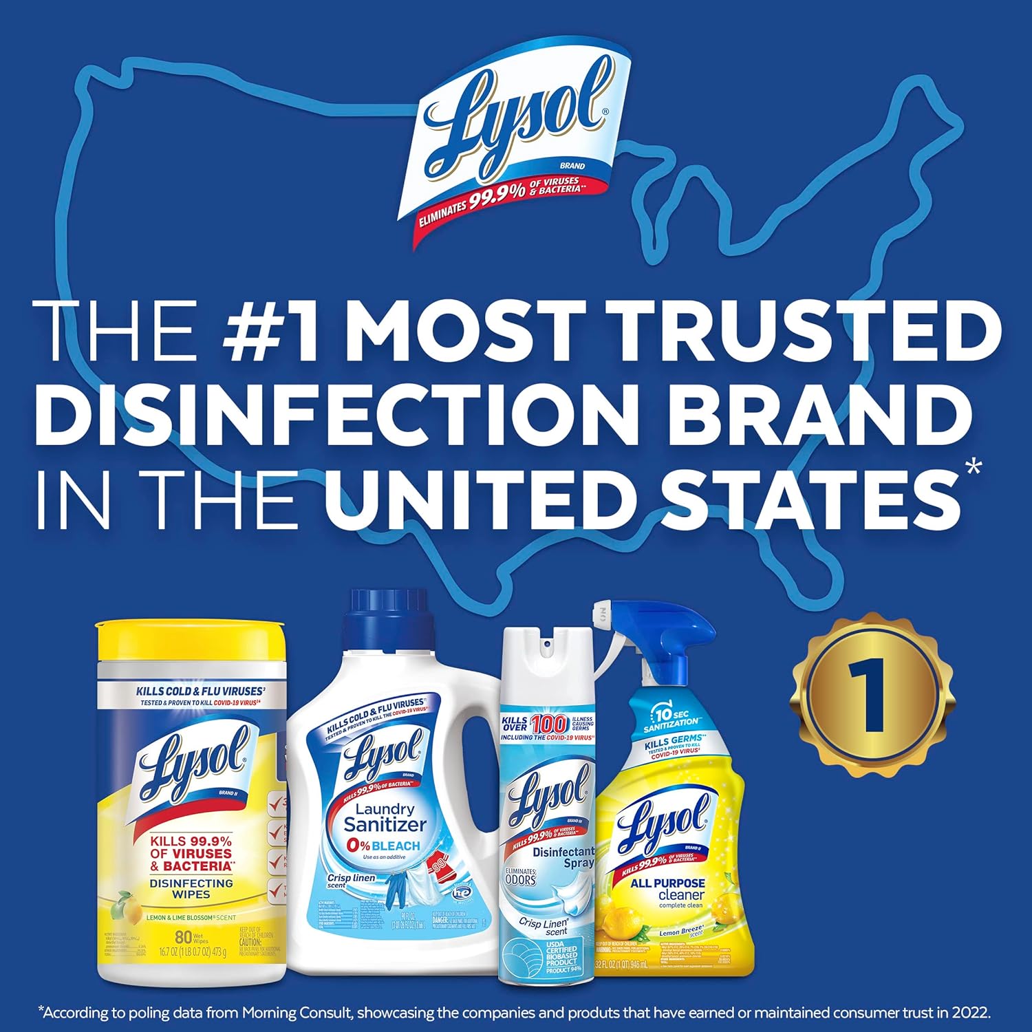 Lysol Power Toilet Bowl Cleaner Gel, For Cleaning and Disinfecting, Stain Removal, 24oz ,9 Ct , (Packaging May Vary)