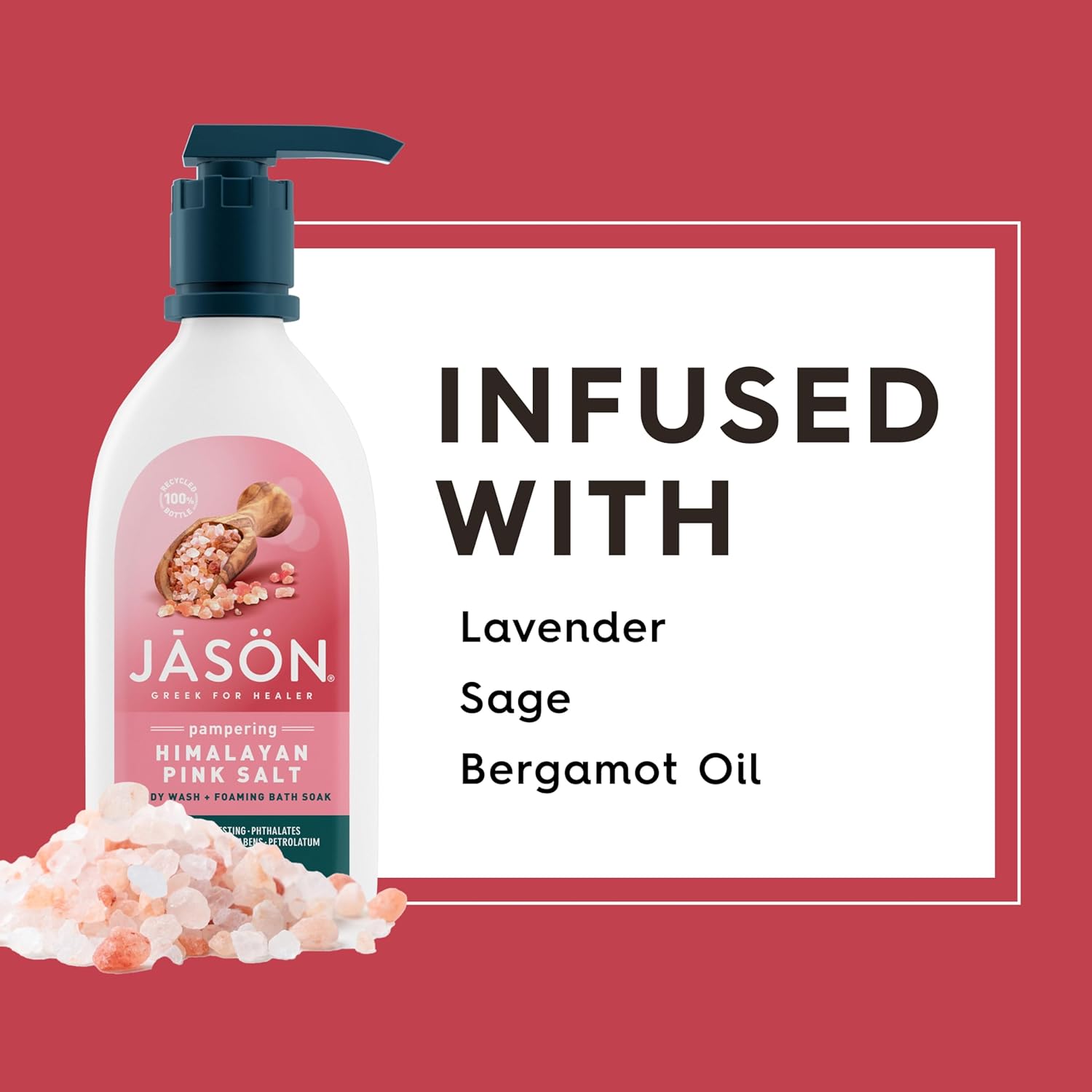 JASON Lavender Calming Body Wash, For a Gentle Feeling Clean, 30 Fluid Ounces