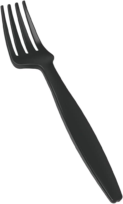 POSATE Heavy Weight Plastic Forks, Clear Disposable, 100 Count