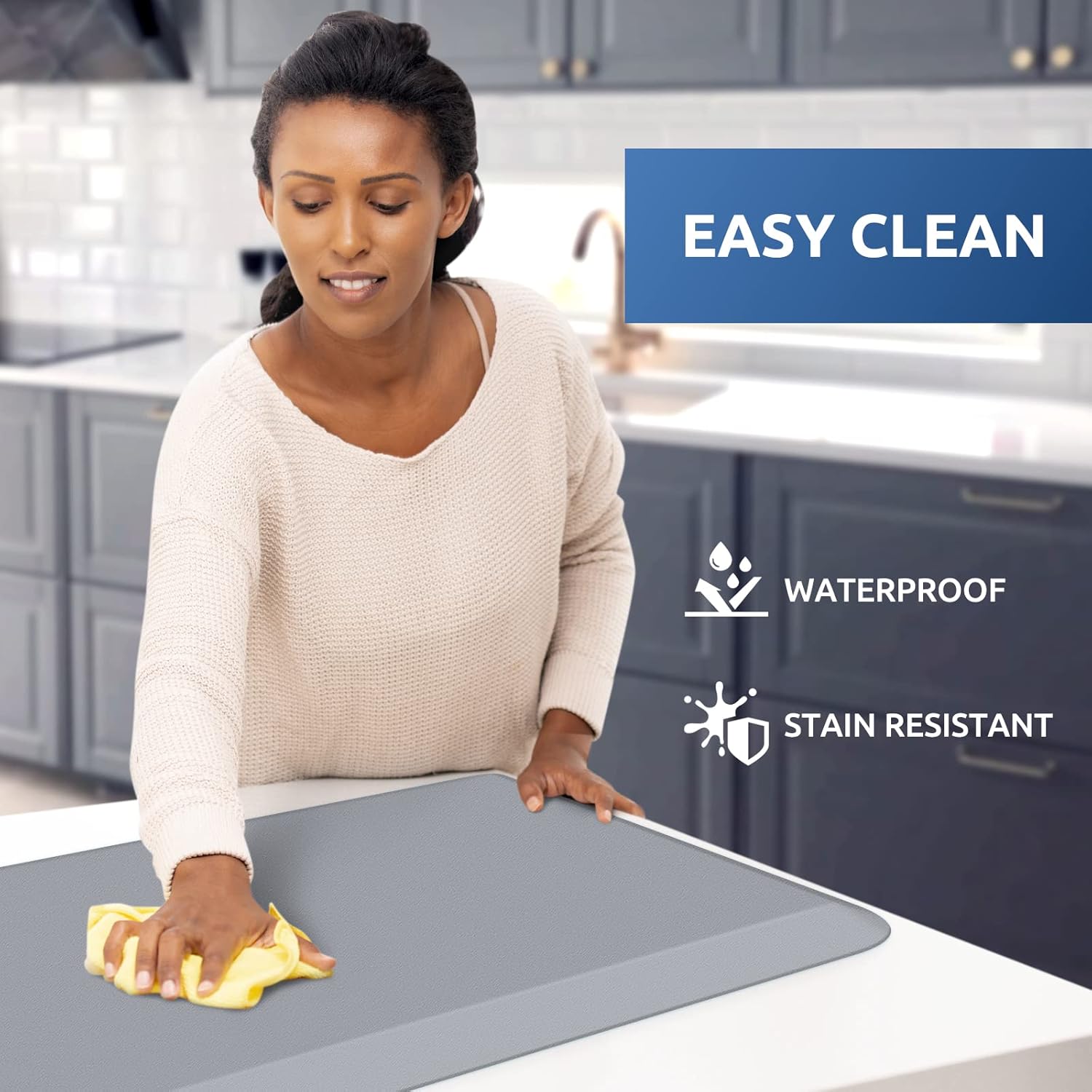 KitchenClouds Kitchen Mat Cushioned Anti Fatigue Rug 17.3