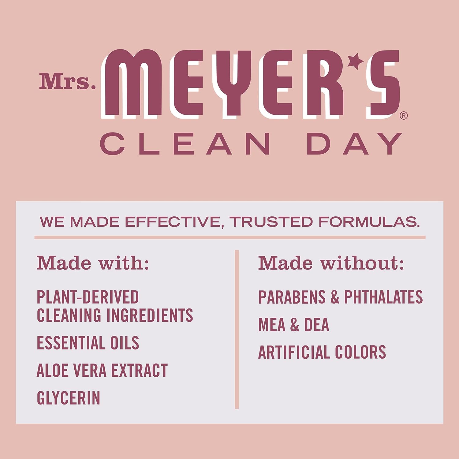 Mrs. Meyer's Liquid Dish Soap, Biodegradable Formula, Lemon Verbena, 16 Fl. Oz - Pack Of 3