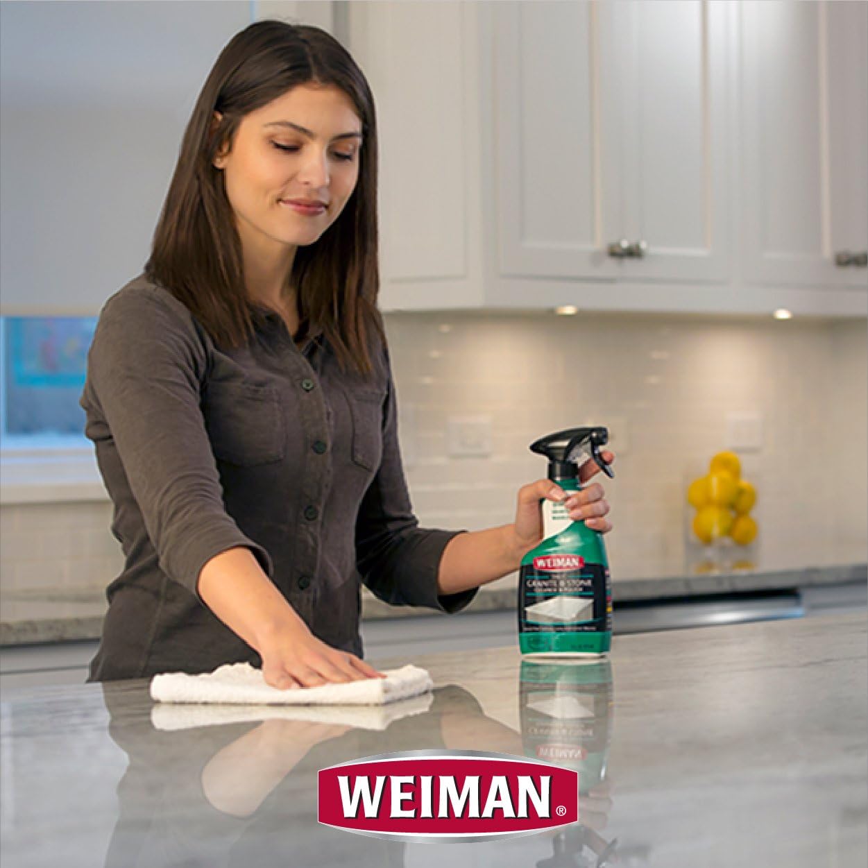 Weiman Disinfectant Granite Daily Clean & Shine, 24 Fl Oz (Pack of 1)