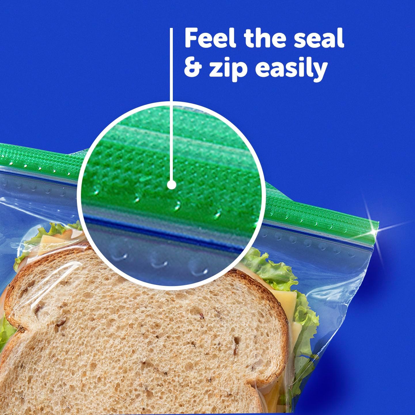 Ziploc Sandwich Bags, Easy Open Tabs, 90 Count, Clear