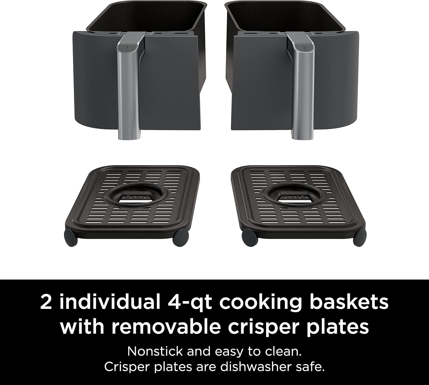 Ninja Air Fryer, Thermometer, Roast, Bake, Air Fry, Crisps, Broil, Reheats, Keep Warm, 10-in-1, Fries, Frozen Food, Veggies, and Meat, Quick Meals, Healthy Meals, Less Oil