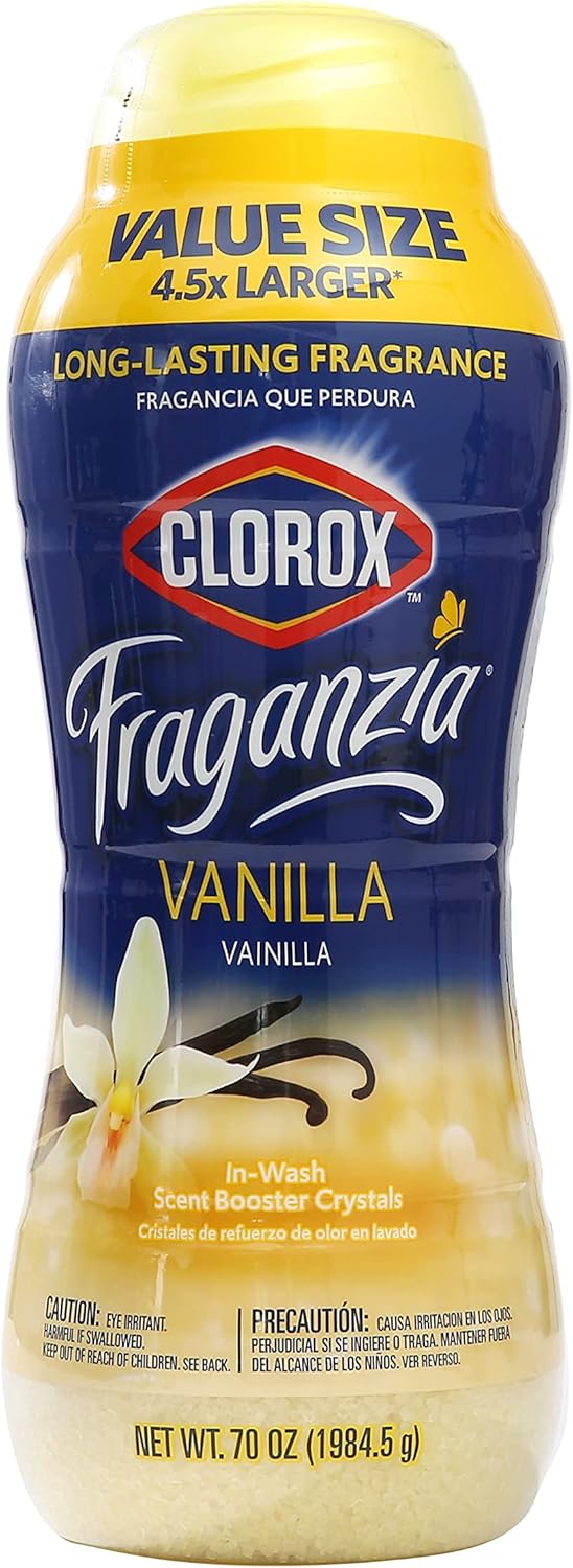 Clorox Fraganzia In-Wash Scent Booster Crystals in Ocean Scent, 18 Oz Twin Pack | Laundry Scent Booster Crystals | In-wash Scent Booster for Fresh Laundry in Ocean Scent 18 Ounce Twin Pack, 36oz