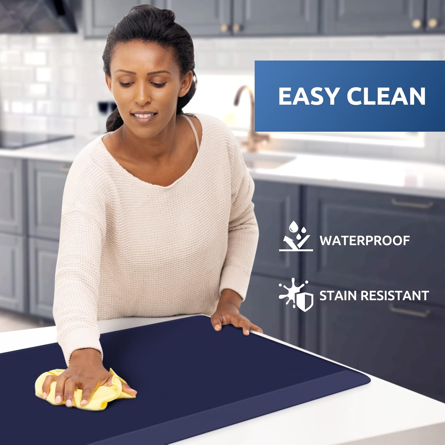 KitchenClouds Kitchen Mat Cushioned Anti Fatigue Rug 17.3