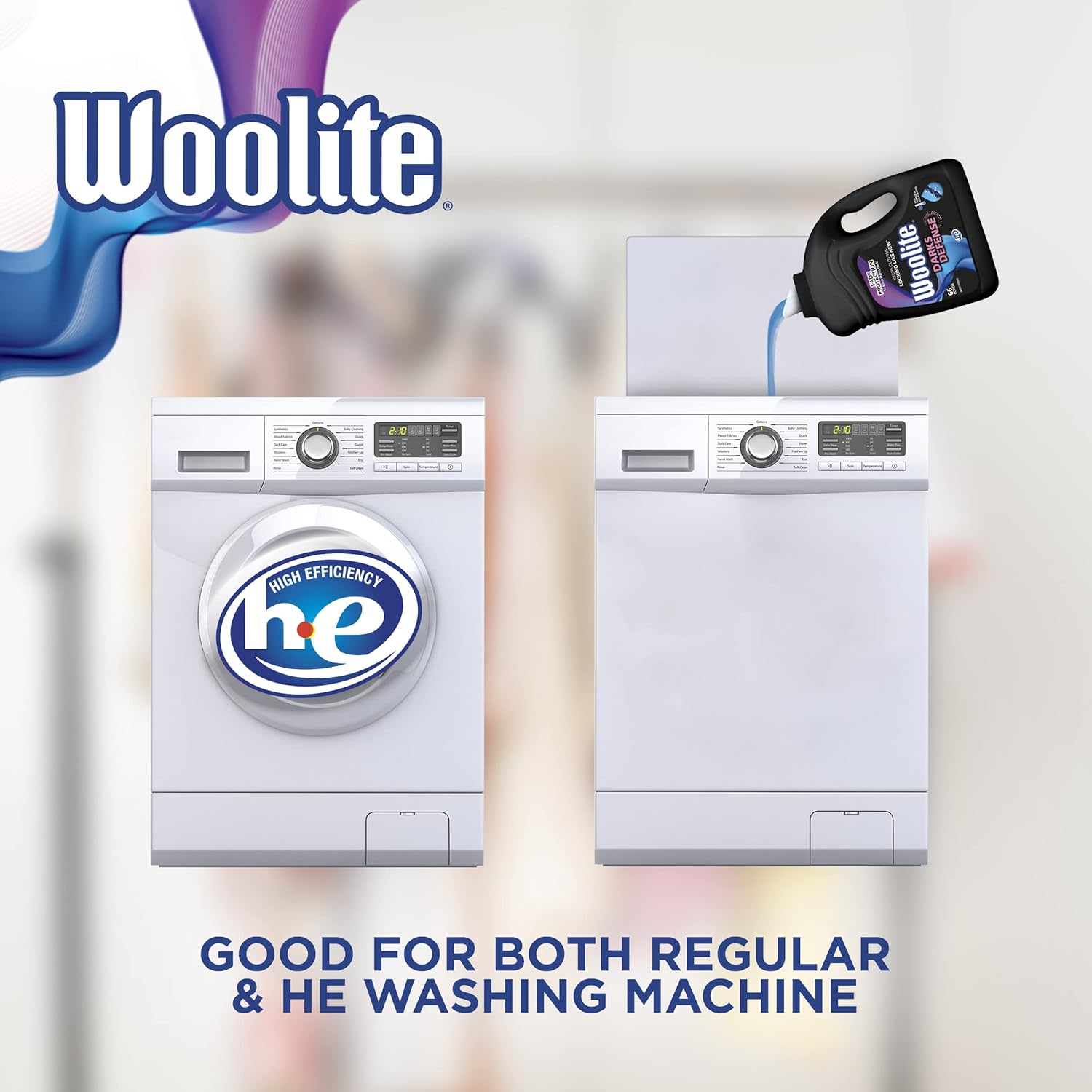 Woolite Darks Defense Liquid Laundry Detergent, Woolite Dark, Laundry Detergent, 66 Loads, 100 Fl Oz, HE & Regular Washers, Packaging May Vary