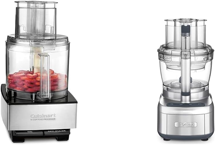 Cuisinart Food Processor 14-Cup Vegetable Chopper for Mincing, Dicing, Shredding, Puree & Kneading Dough, Stainless Steel, DFP-14BCNY