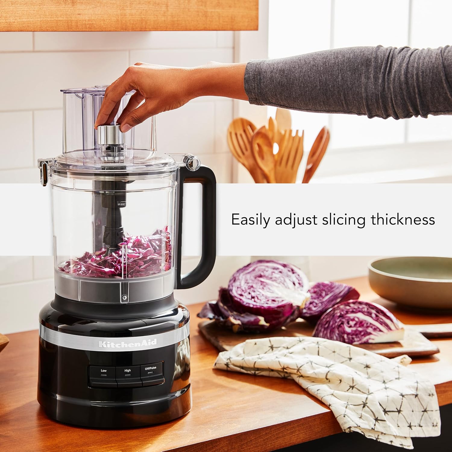 KitchenAid KFP0718CU Food Processor, 7 Cup, Contour Silver
