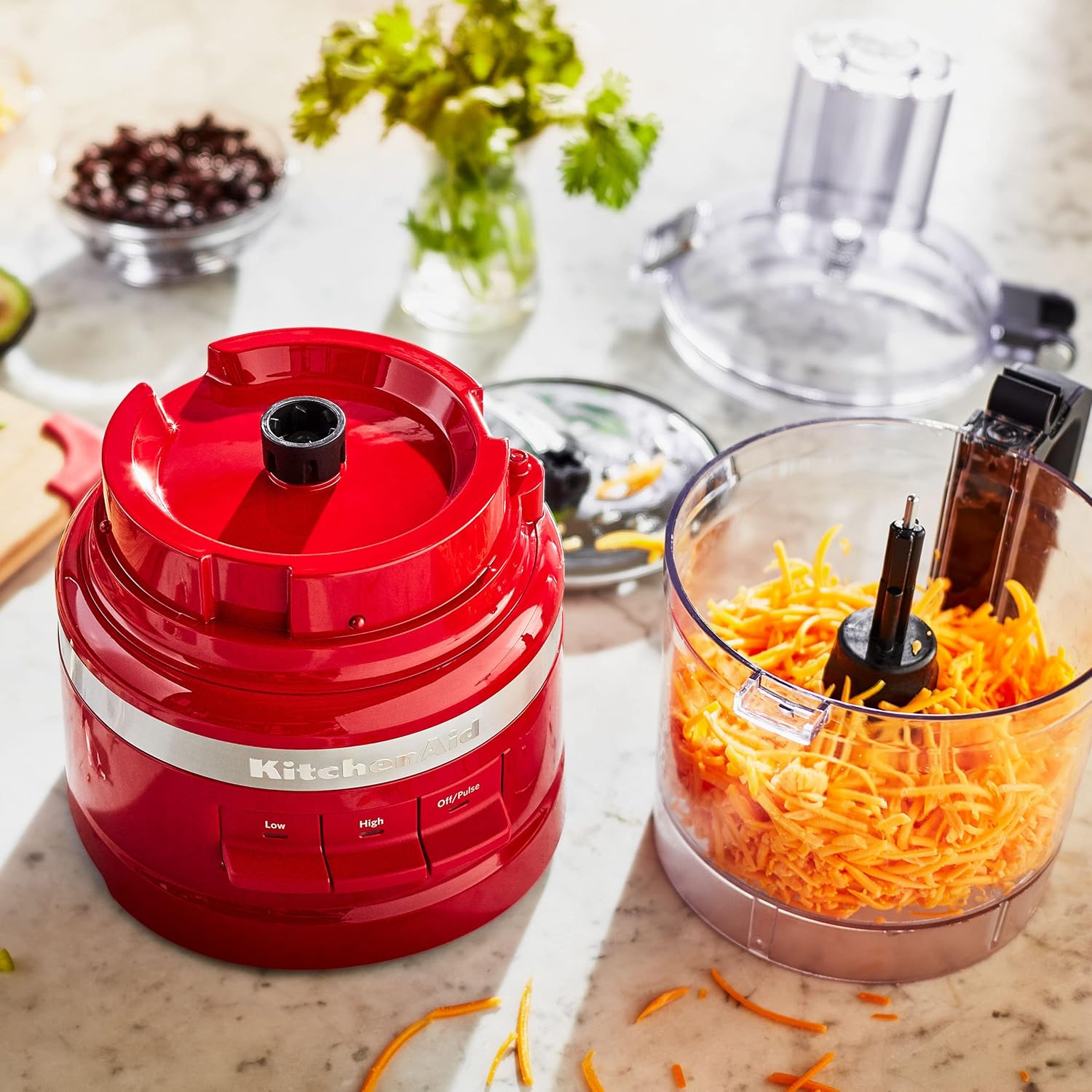 KitchenAid KFP0718CU Food Processor, 7 Cup, Contour Silver