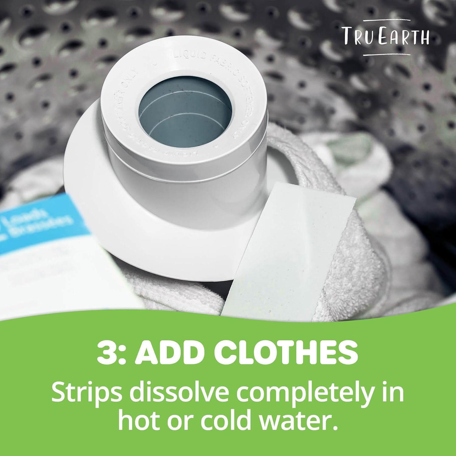 Tru Earth Compact Dry Laundry Detergent Sheets - Up to 64 Loads (32 Sheets) - Paraben-Free - Original Eco-Strip Liquidless Laundry Detergent, Travel Laundry Sheets - Fresh Linen