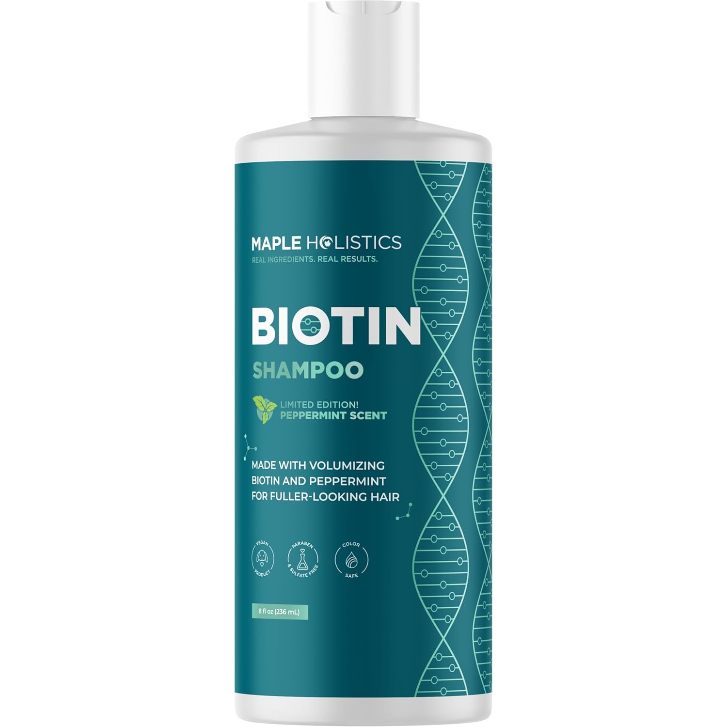 Rosemary and Biotin Shampoo for Thinning Hair - Vegan Volumizing Shampoo for Fine Hair with Argan and Tea Tree Oil - Paraben Silicone and Sulfate Free Shampoo for Dry Damaged Weak and Thin Hair Care