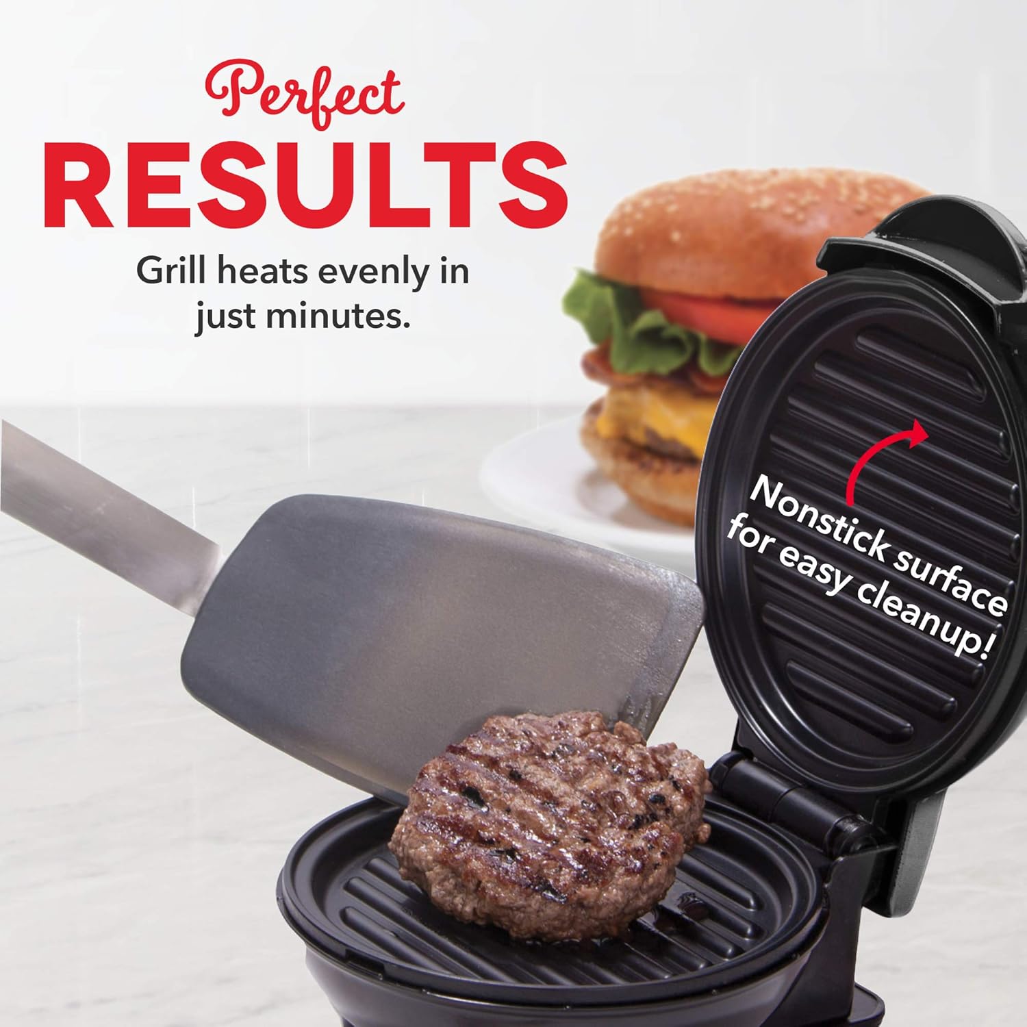 Dash Mini Maker Portable Grill Machine + Panini Press for Gourmet Burgers, Sandwiches, Chicken + Other On the Go Breakfast, Lunch, or Snacks with Recipe Guide - Aqua