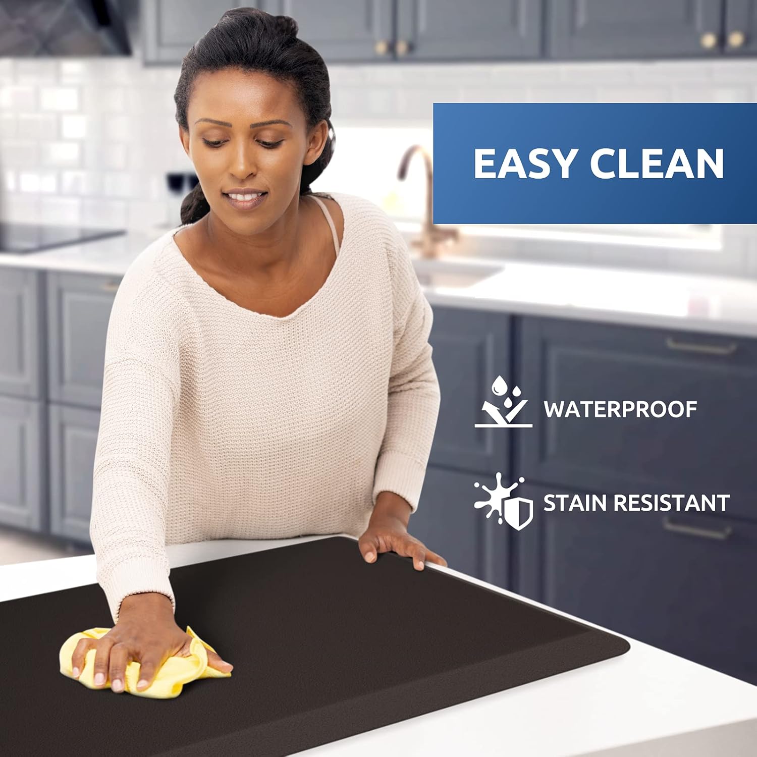 KitchenClouds Kitchen Mat Cushioned Anti Fatigue Rug 17.3