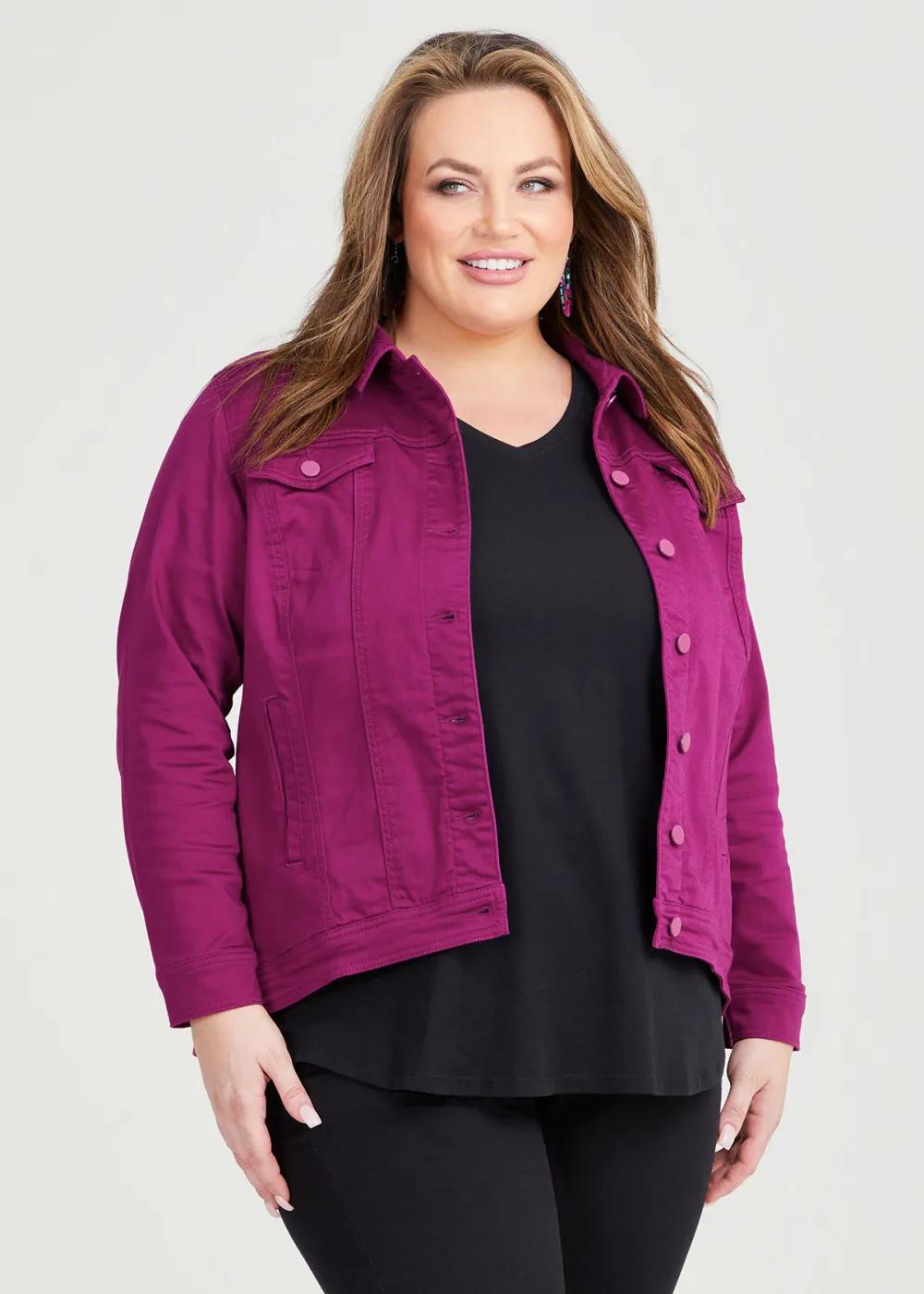Coloured Best Fit Denim Jacket