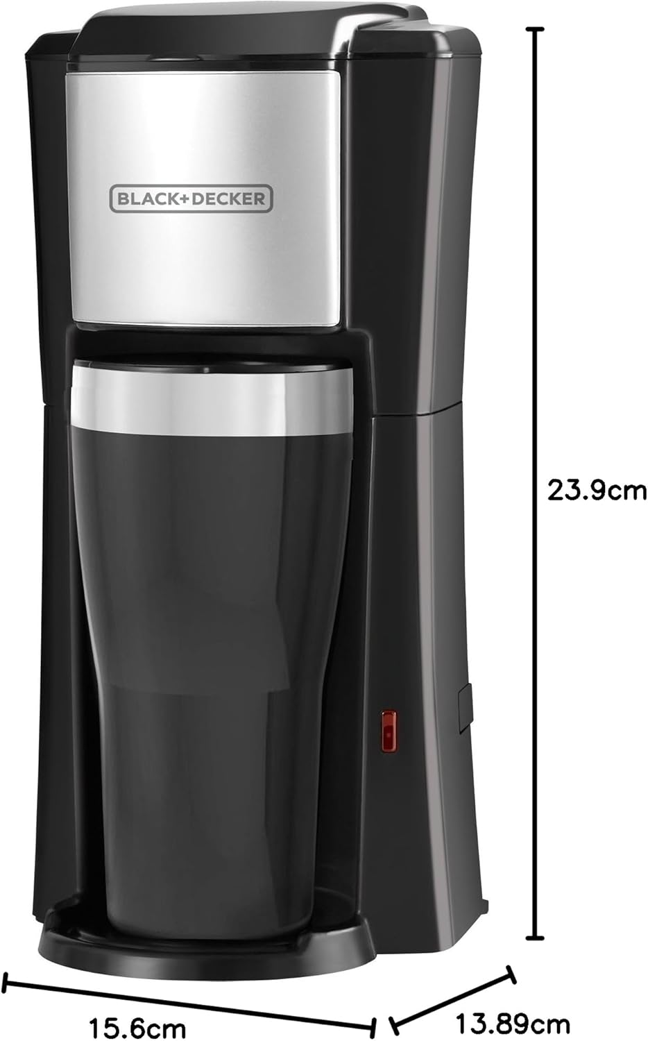 BLACK+DECKER CM618 Single Serve Coffee Maker, Black
