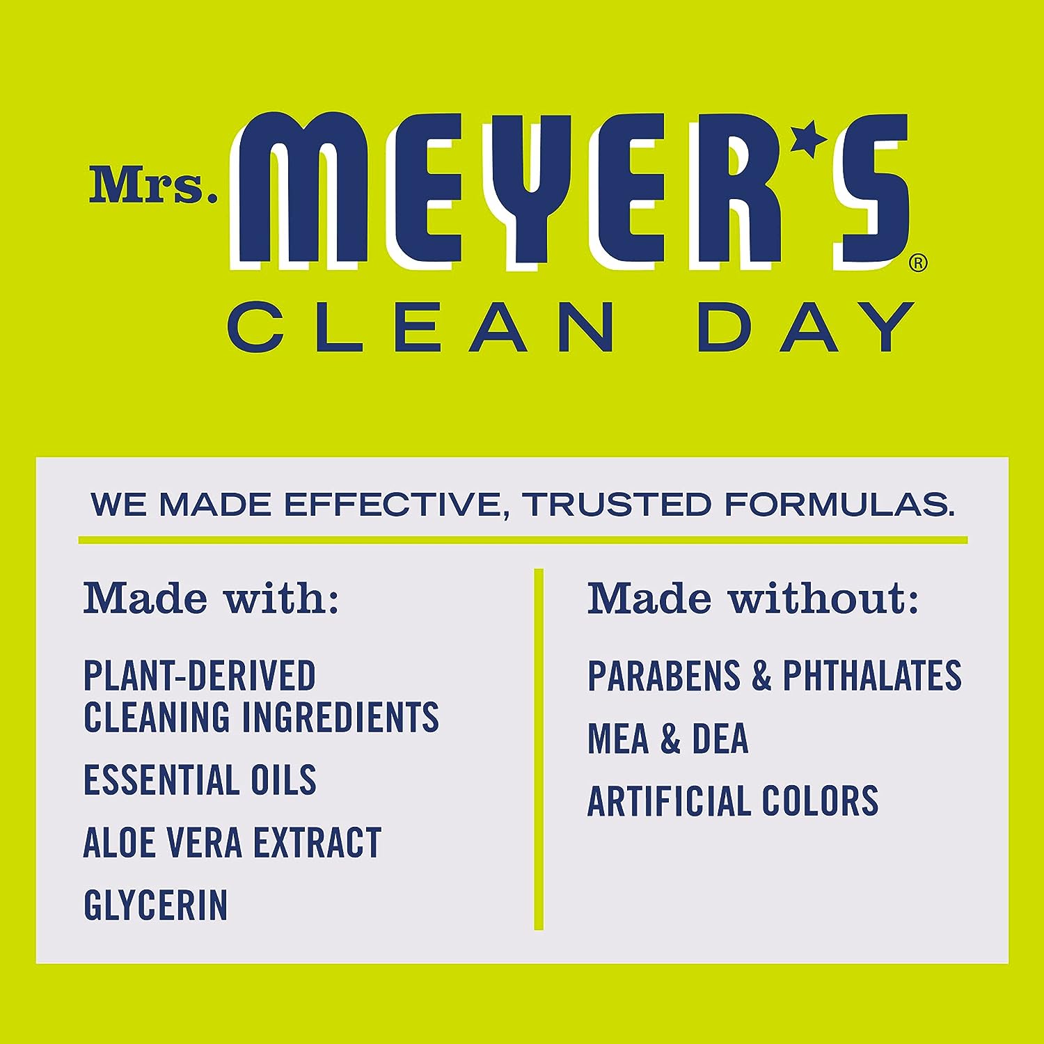 Mrs. Meyer's Liquid Dish Soap, Biodegradable Formula, Lemon Verbena, 16 Fl. Oz - Pack Of 3
