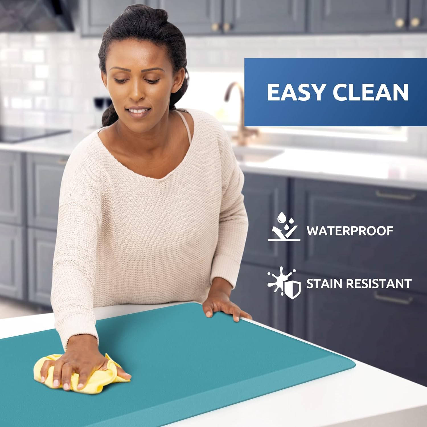 KitchenClouds Kitchen Mat Cushioned Anti Fatigue Rug 17.3