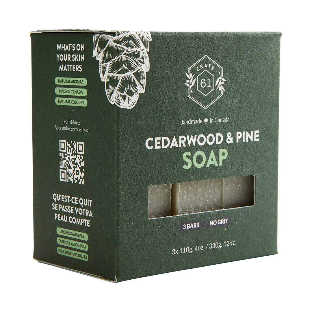 Handmade Vegan Natural Bar Soap Cold Pressed For Face And Body, With Premium Essential Oils, Eucalyptus & Peppermint For Men And Women 3 Pack (Lavender)