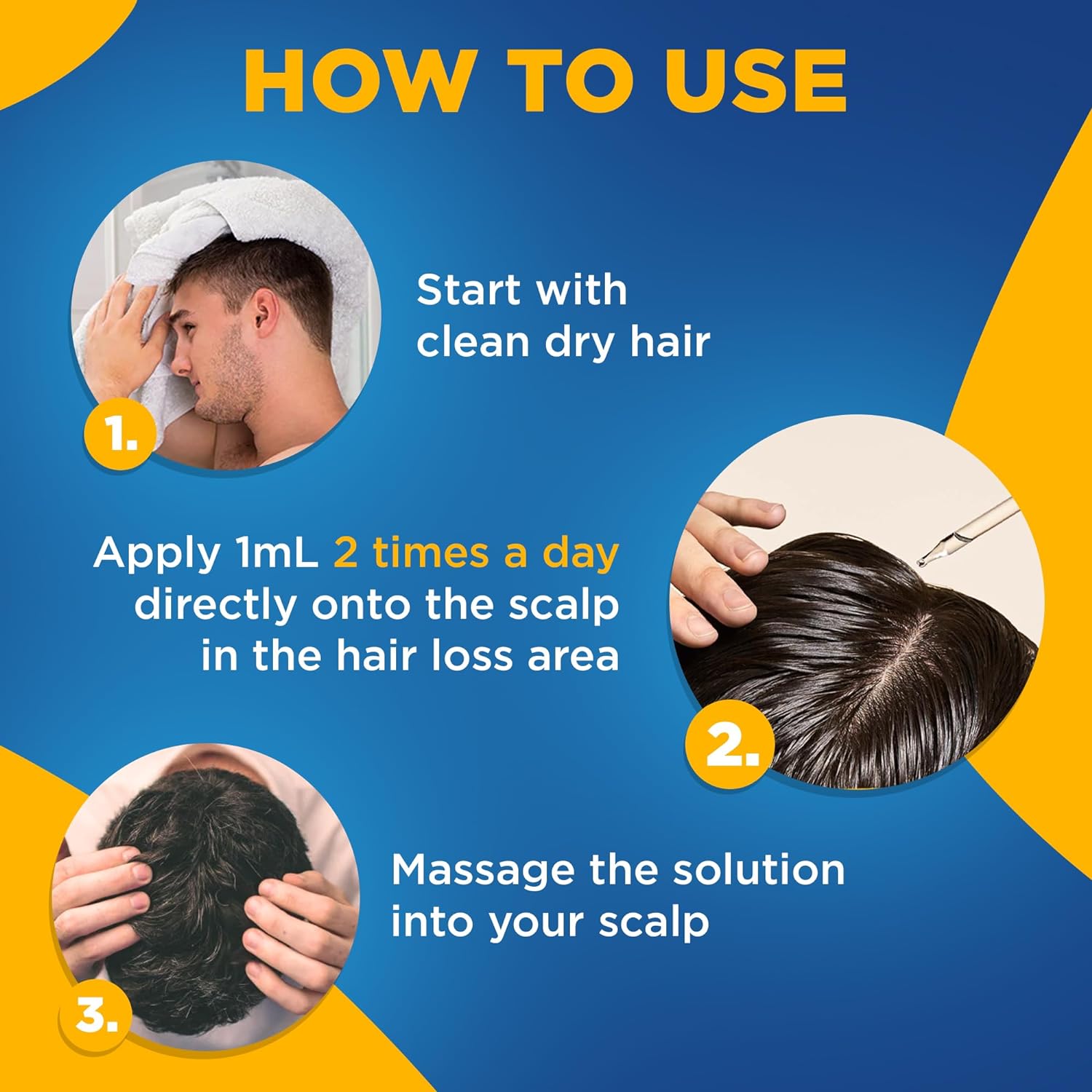 Minoxidil-5% Extra Strength Hair Regrowth for Men, 6 Month Supply
