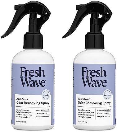 Fresh Wave Odor Eliminator Spray & Air Freshener, 8 oz., Pack of 2 - Odor Absorbers for Home, Safer Odor Relief, Natural Plant-Based Odor Eliminator, For Furniture, Fabrics & Trash