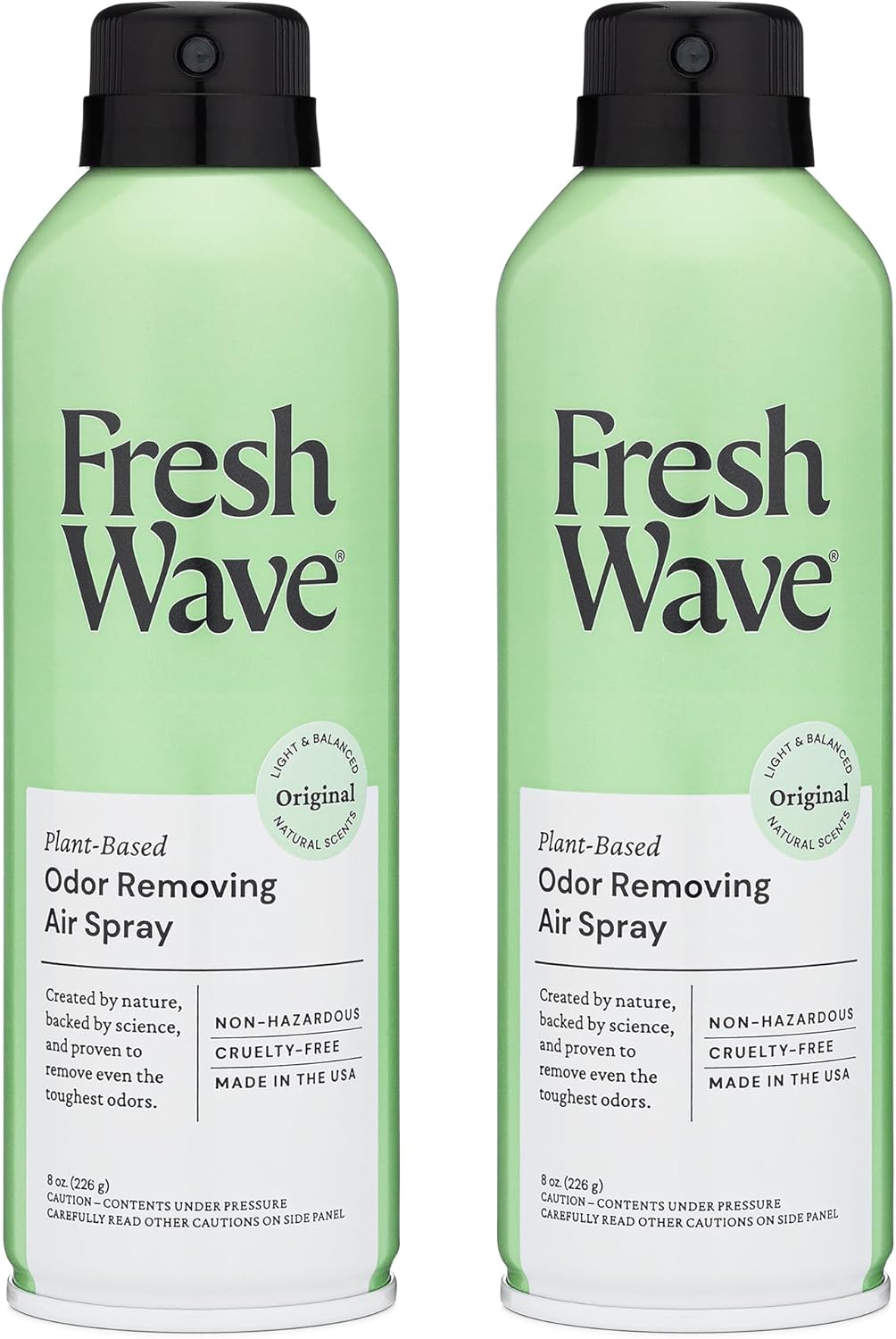 Fresh Wave Odor Eliminator Spray & Air Freshener, 8 oz., Pack of 2 - Odor Absorbers for Home, Safer Odor Relief, Natural Plant-Based Odor Eliminator, For Furniture, Fabrics & Trash
